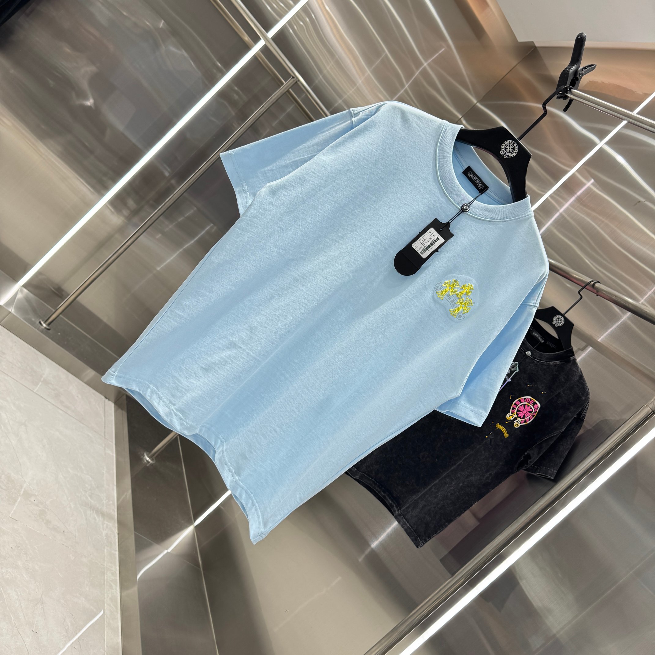Chrome Hearts 克罗心 CH 春夏新款 2026 怀旧印花 万针刺绣工艺短袖T恤 重工面料300克重
