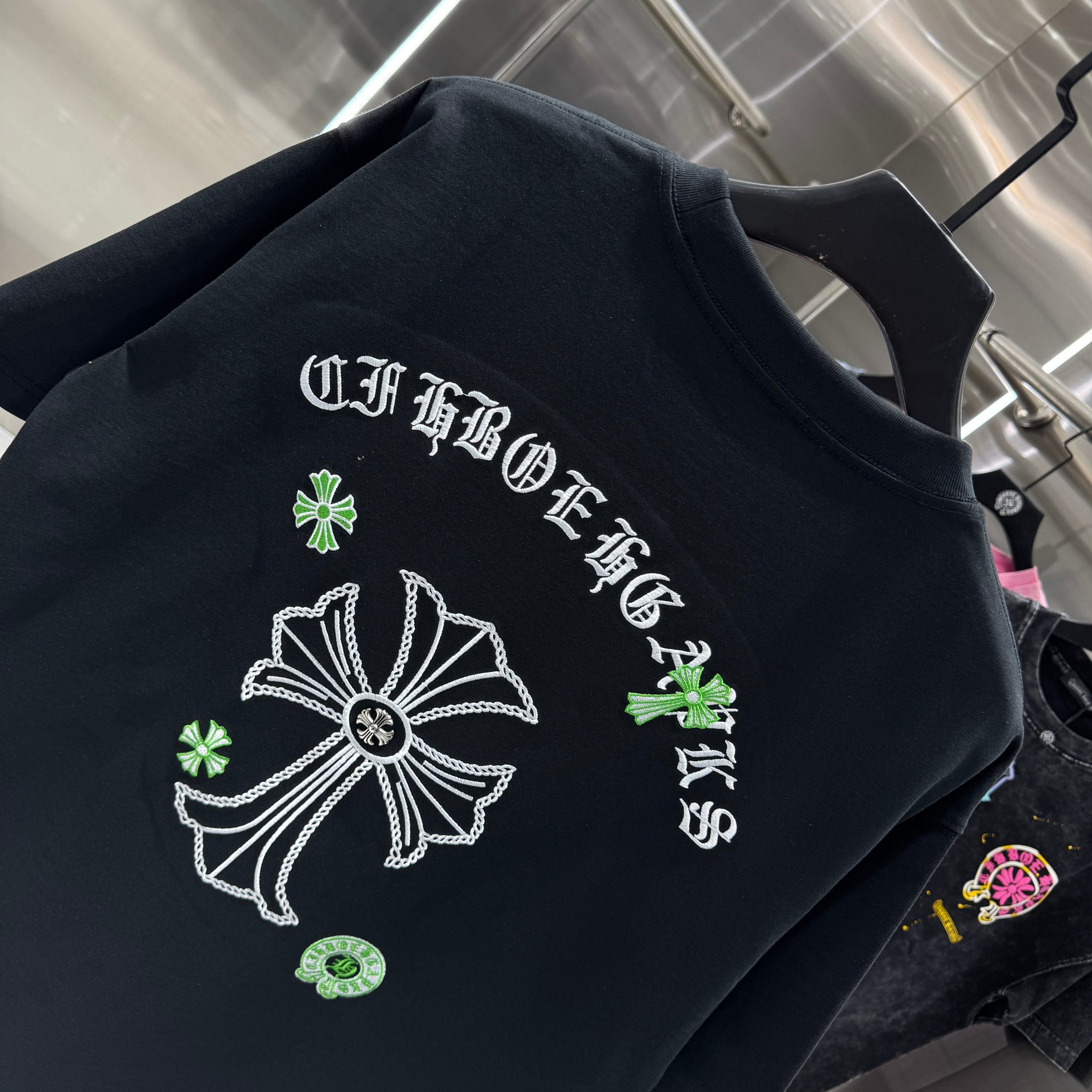 Chrome Hearts 克罗心 CH 春夏新款 2026 万针刺绣工艺短袖T恤 重工面料300克重