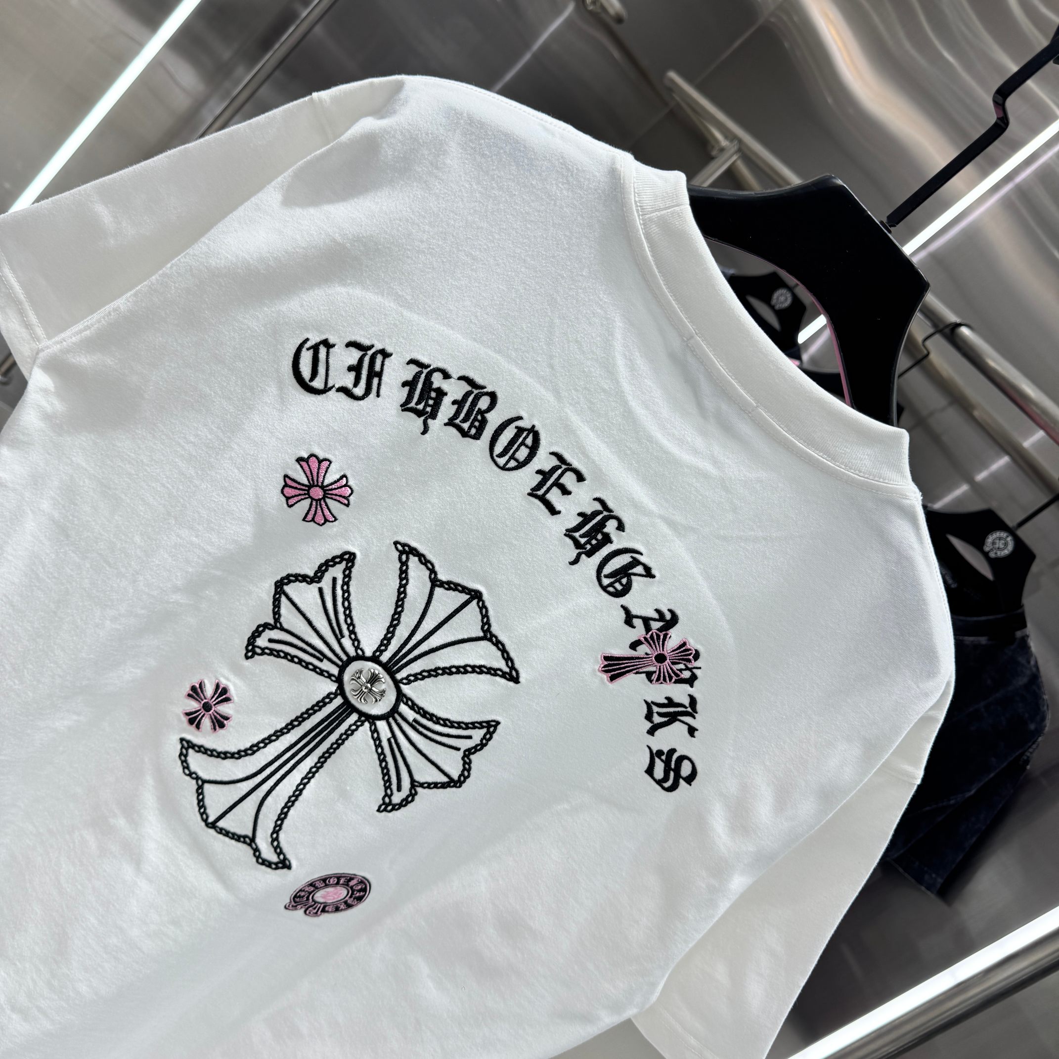 Chrome Hearts 克罗心 CH 春夏新款 2026 万针刺绣工艺短袖T恤 重工面料300克重