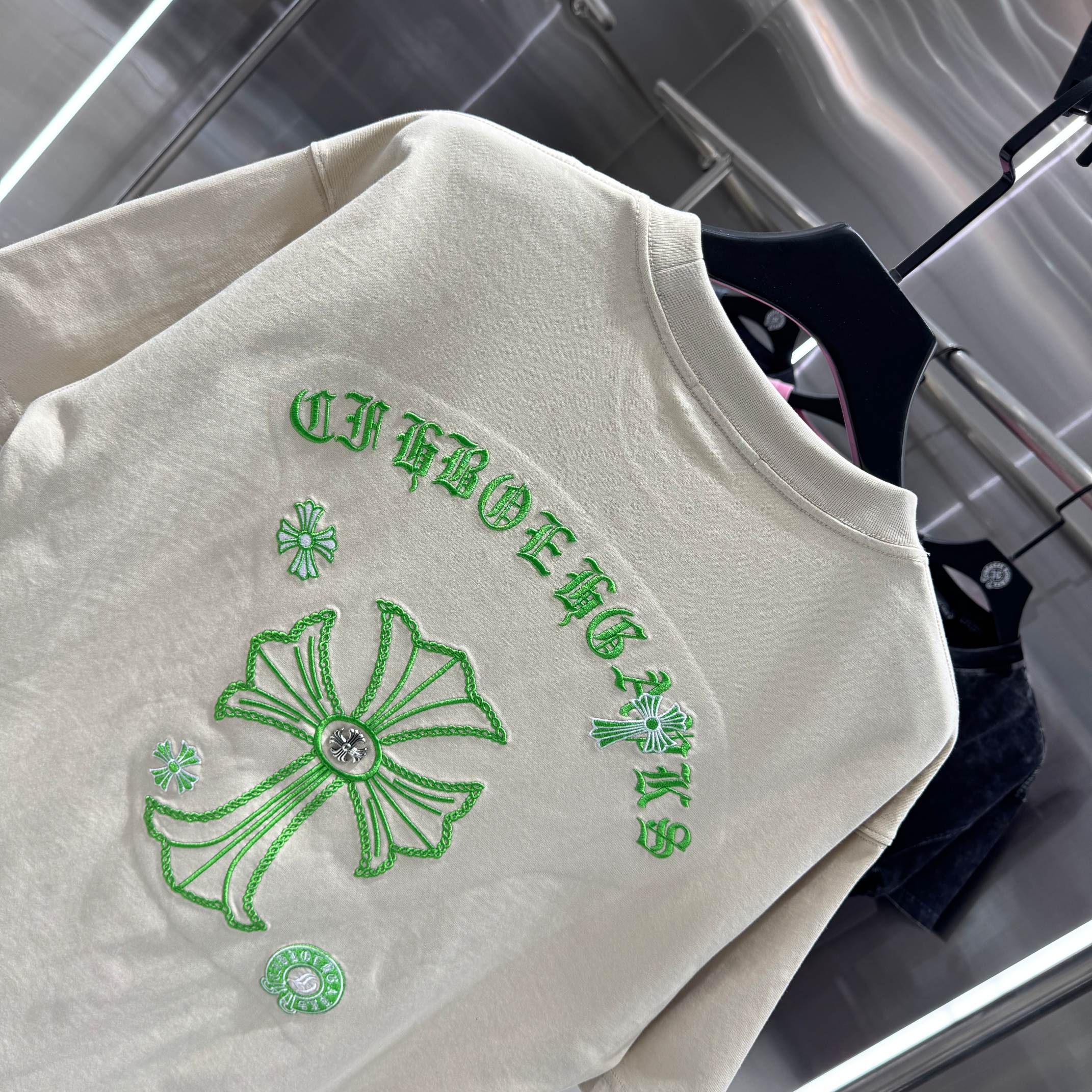 Chrome Hearts 克罗心 CH 春夏新款 2026 万针刺绣工艺短袖T恤 重工面料300克重