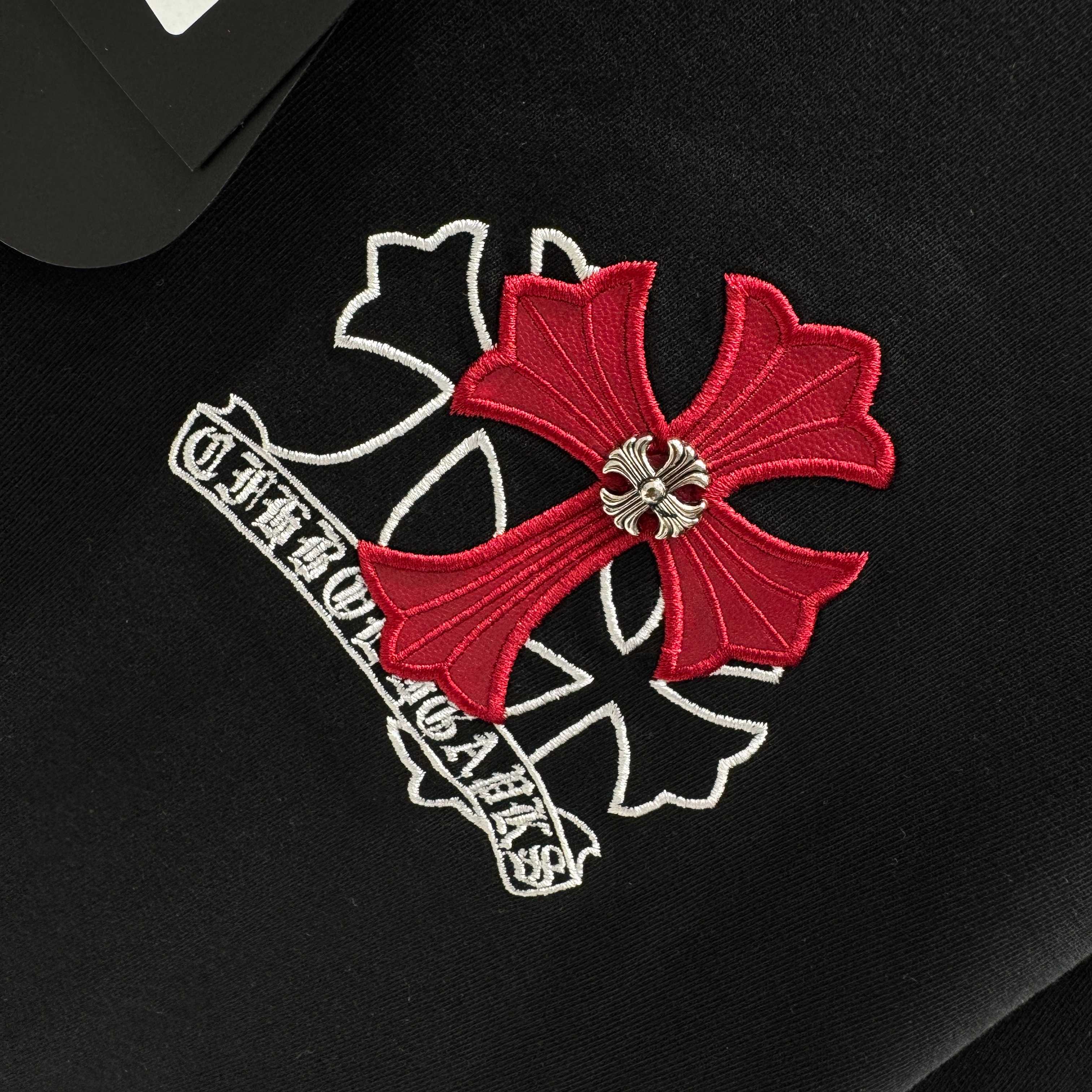 Chrome Hearts 克罗心 CH 春夏新款 2026 重工水洗贴皮绣工艺短袖T恤 重工面料300克重