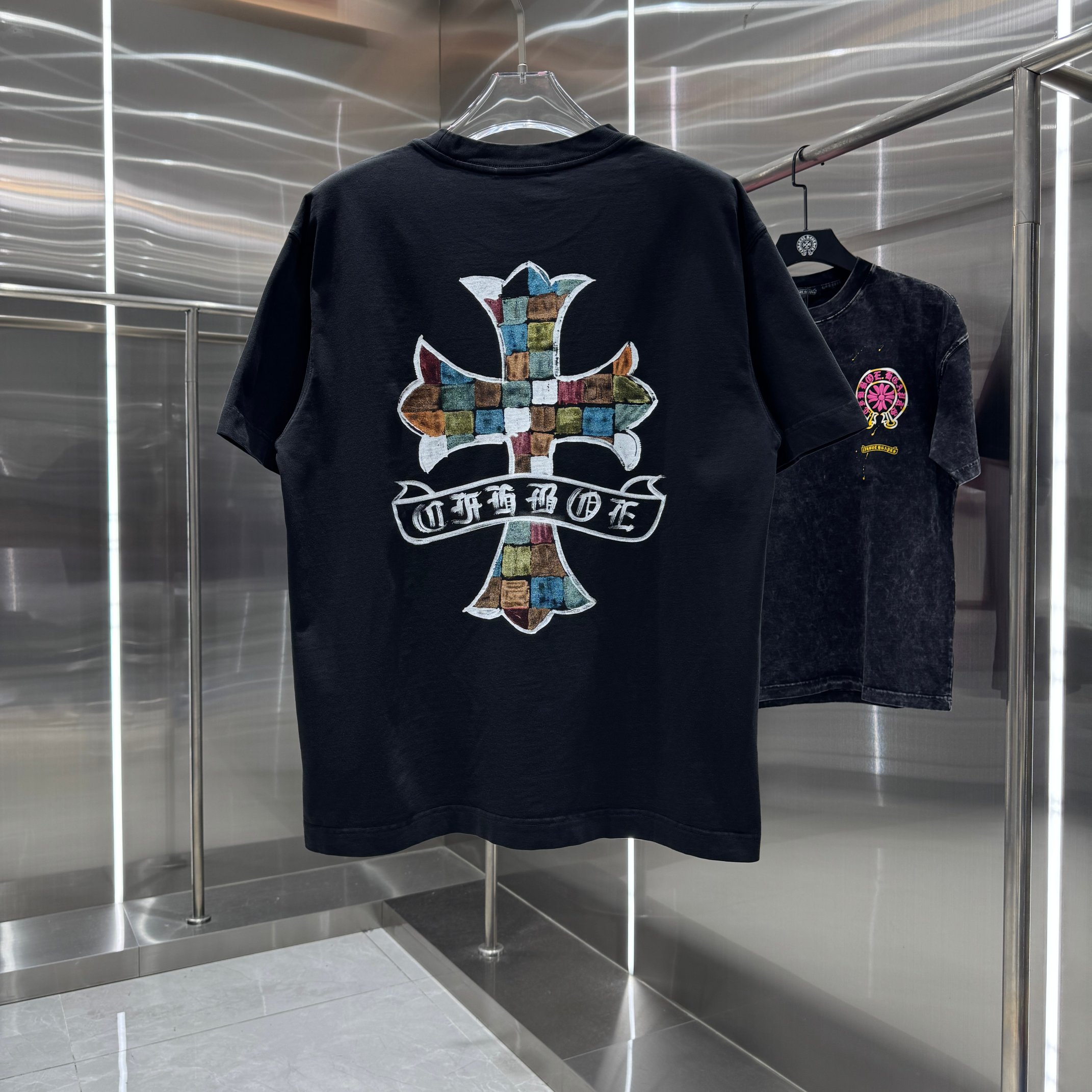 Chrome Hearts 克罗心 CH 春夏新款 2026 手绘印花工艺短袖T恤 重工水洗面料320克重