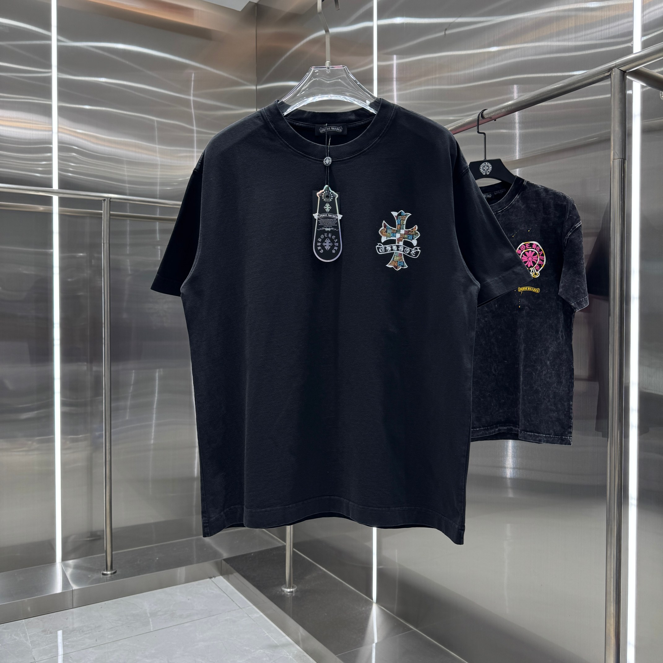Chrome Hearts 克罗心 CH 春夏新款 2026 手绘印花工艺短袖T恤 重工水洗面料320克重