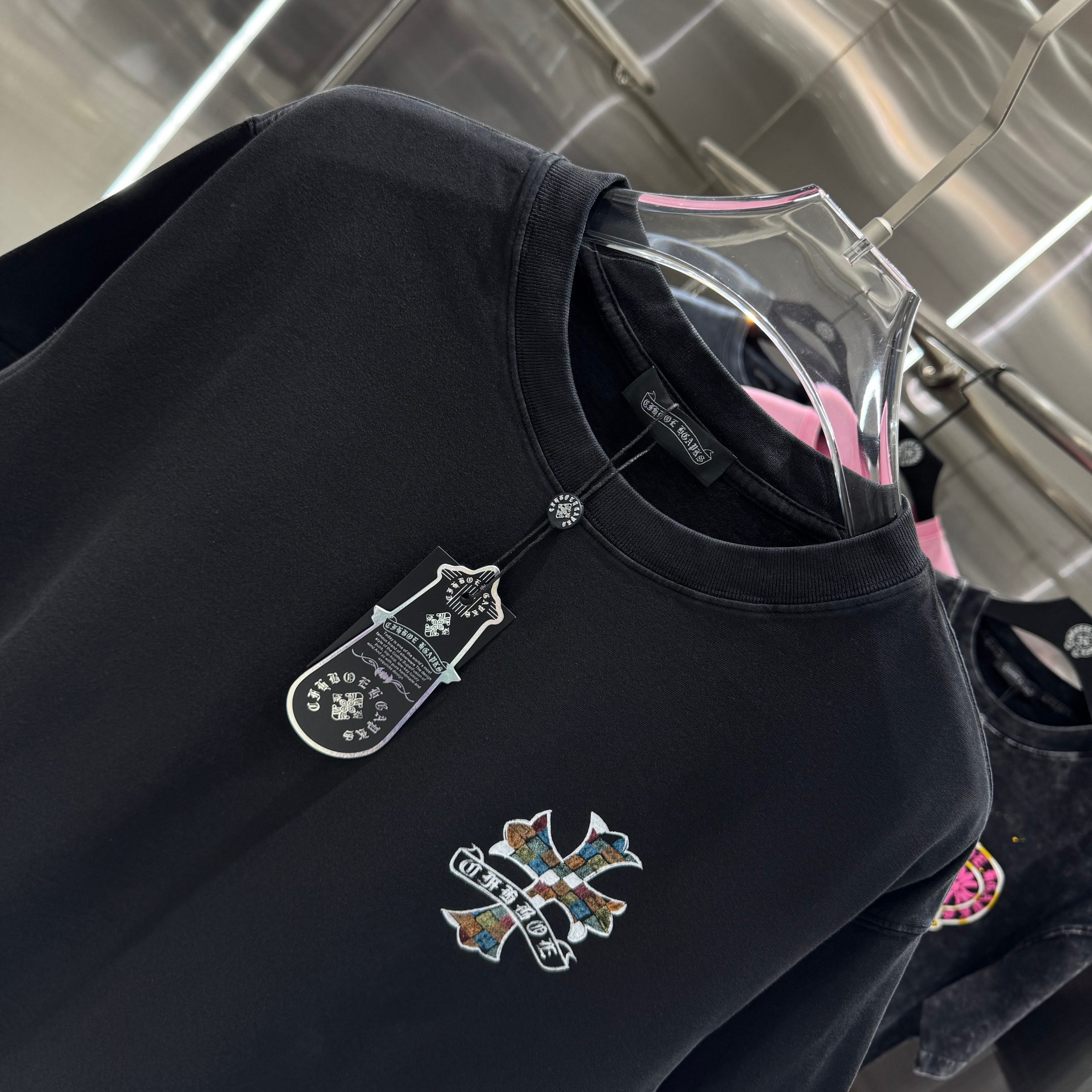 Chrome Hearts 克罗心 CH 春夏新款 2026 手绘印花工艺短袖T恤 重工水洗面料320克重