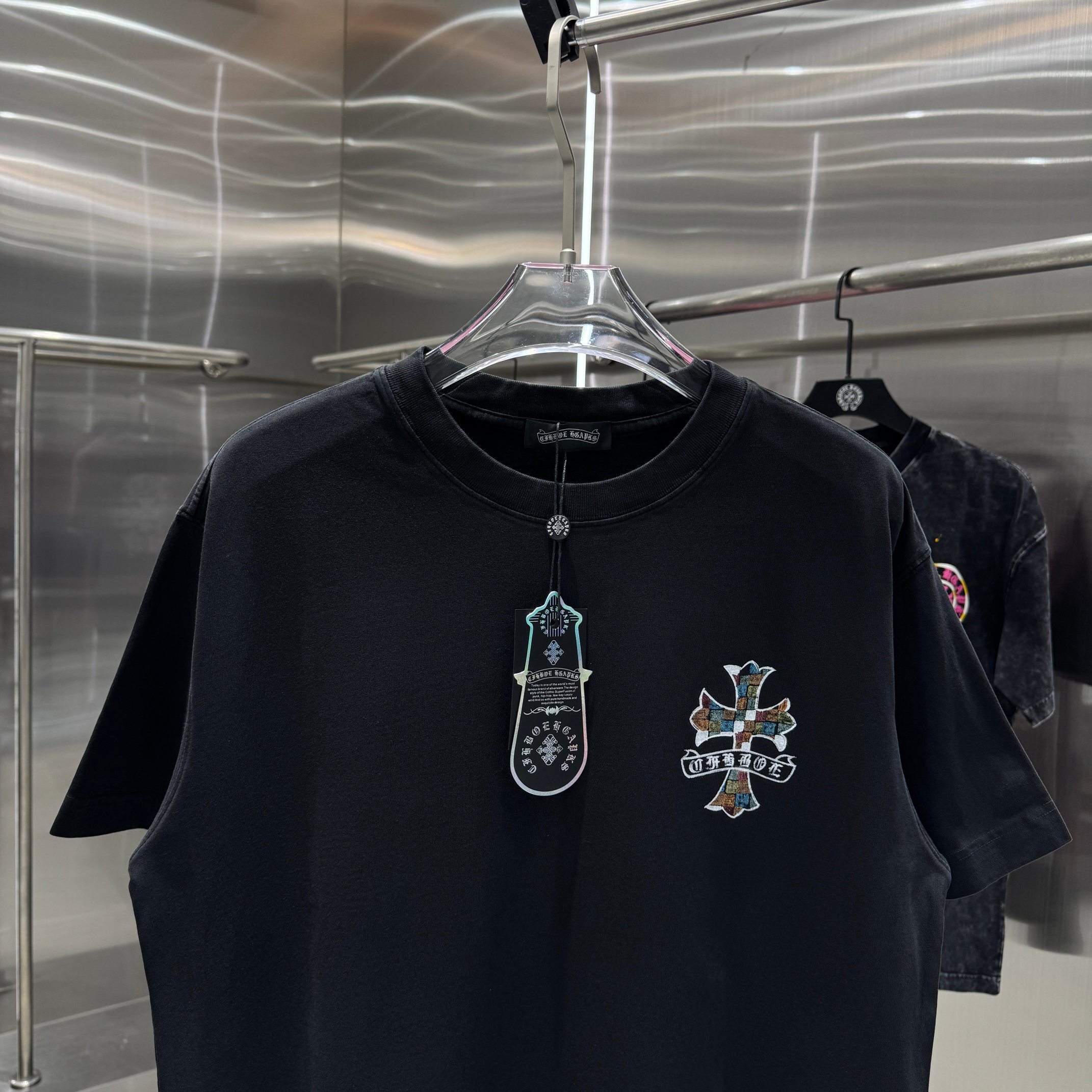 Chrome Hearts 克罗心 CH 春夏新款 2026 手绘印花工艺短袖T恤 重工水洗面料320克重