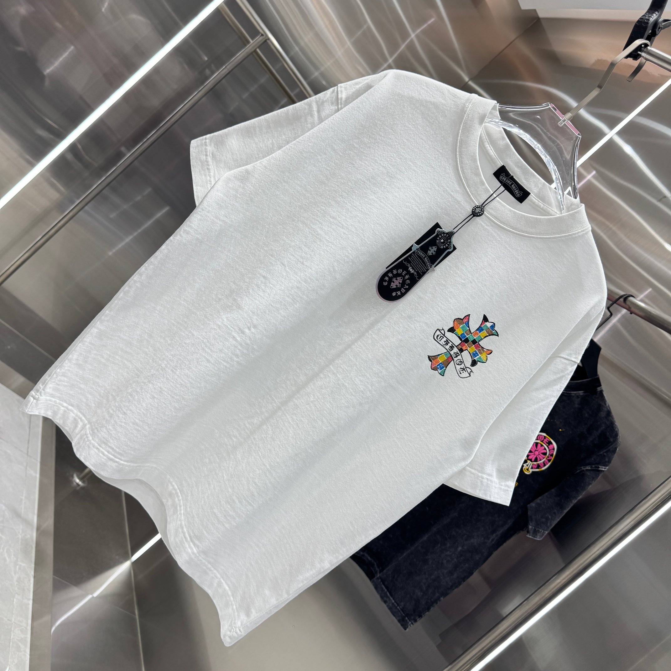 Chrome Hearts 克罗心 CH 春夏新款 2026 手绘印花工艺短袖T恤 重工水洗面料320克重