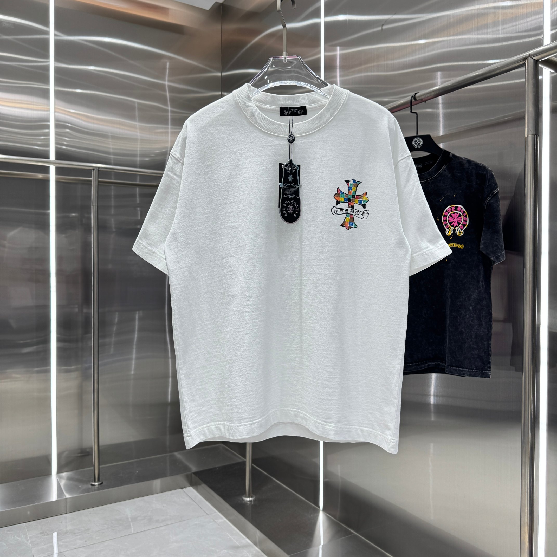 Chrome Hearts 克罗心 CH 春夏新款 2026 手绘印花工艺短袖T恤 重工水洗面料320克重