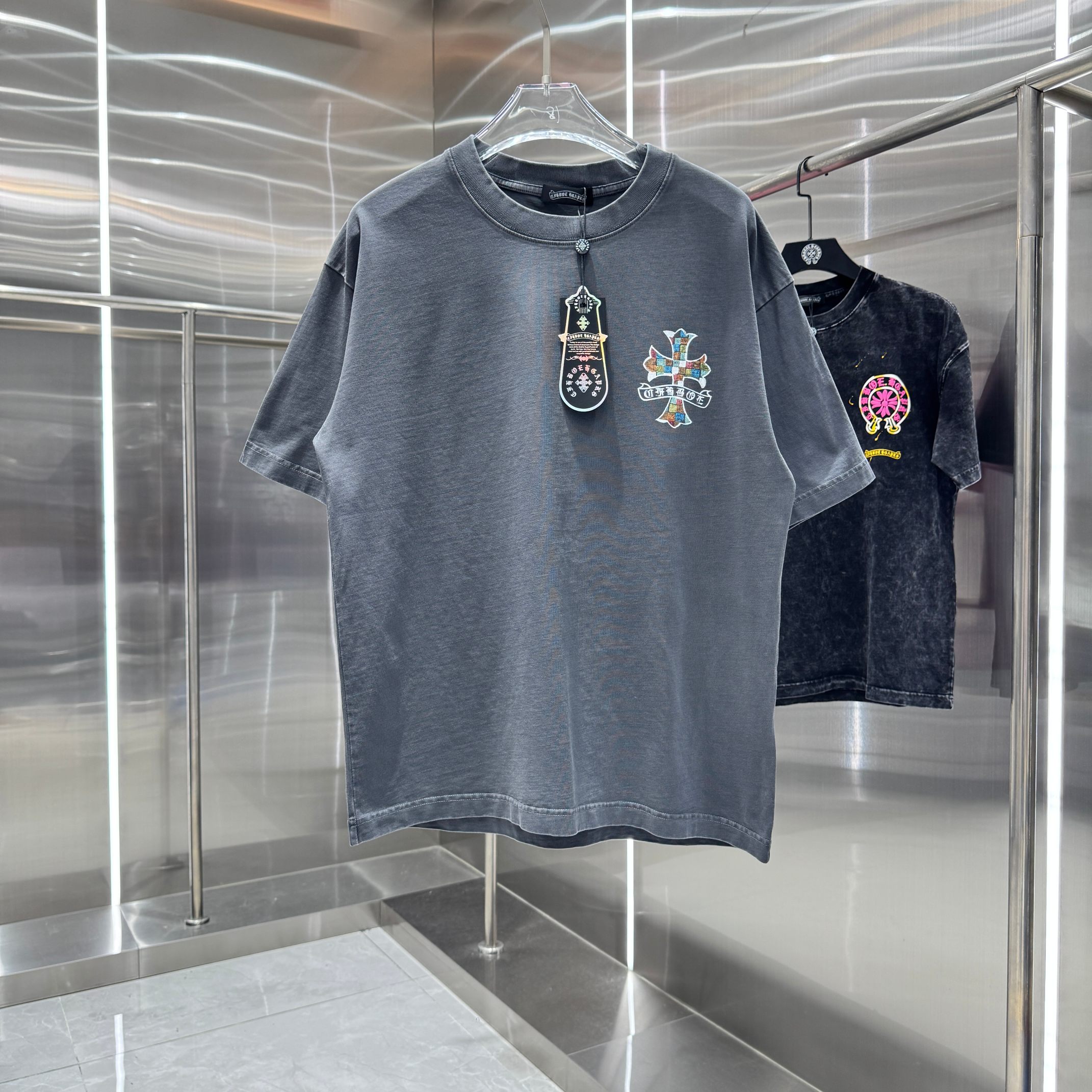 Chrome Hearts 克罗心 CH 春夏新款 2026 手绘印花工艺短袖T恤 重工水洗面料320克重