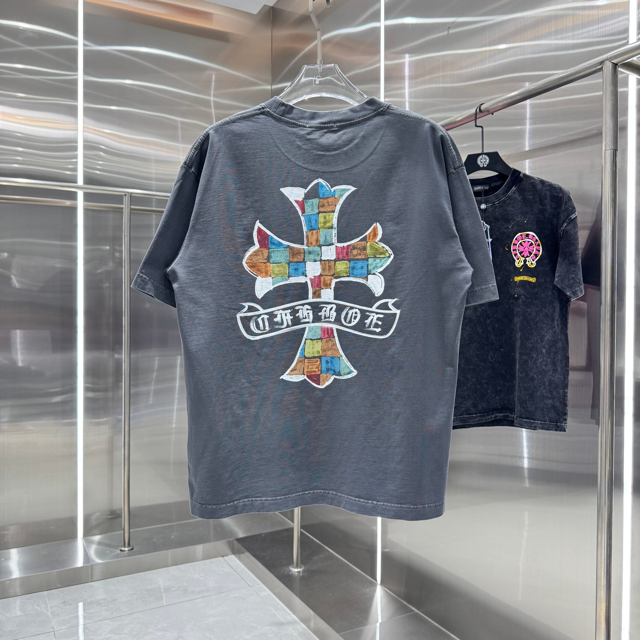 Chrome Hearts 克罗心 CH 春夏新款 2026 手绘印花工艺短袖T恤 重工水洗面料320克重