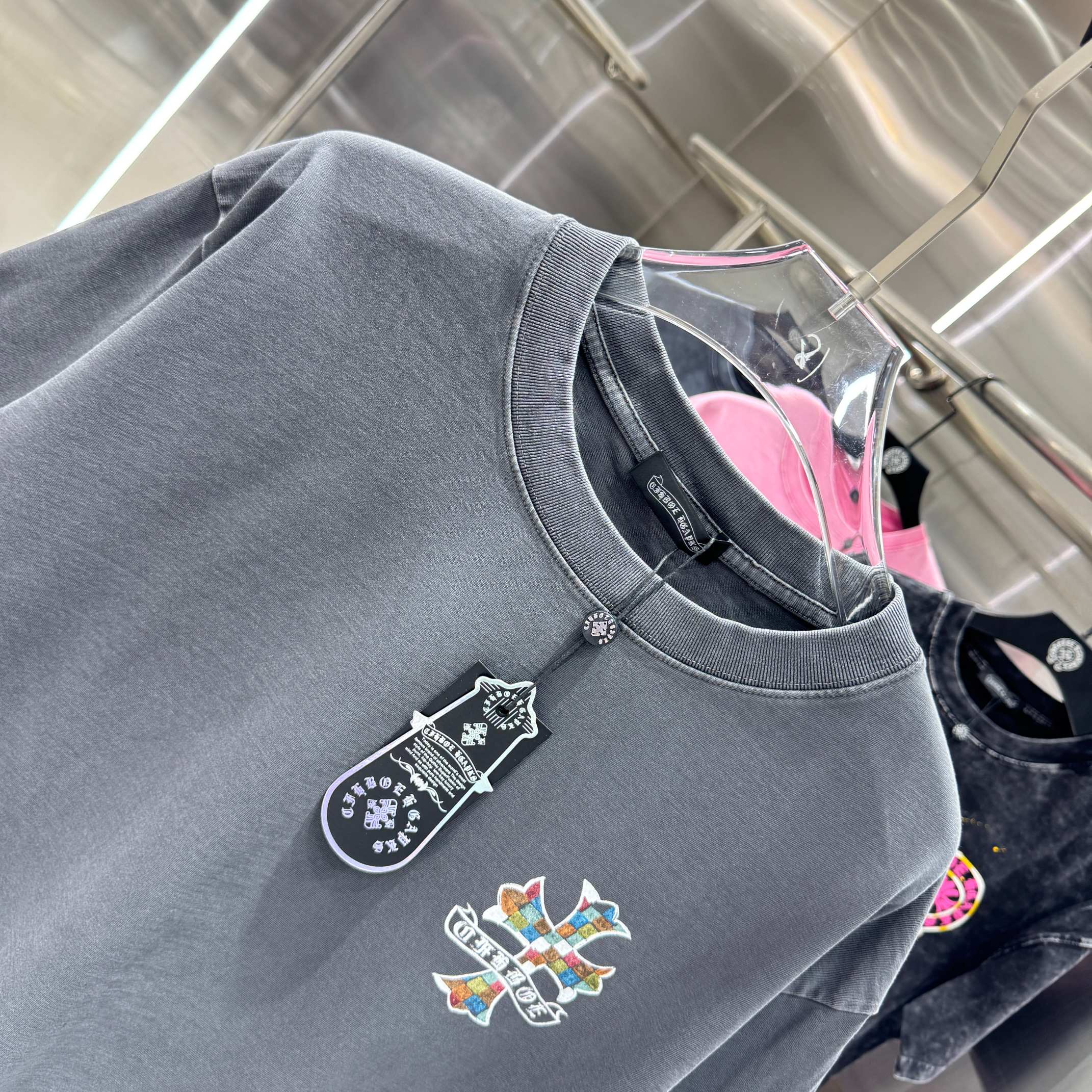 Chrome Hearts 克罗心 CH 春夏新款 2026 手绘印花工艺短袖T恤 重工水洗面料320克重