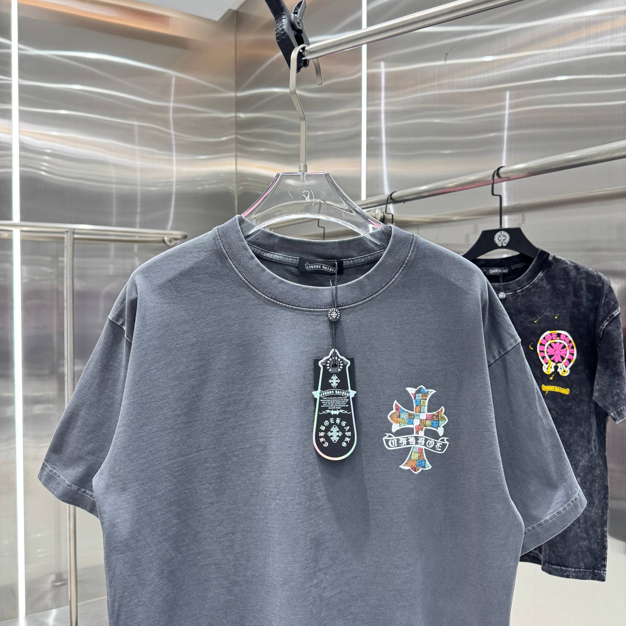 Chrome Hearts 克罗心 CH 春夏新款 2026 手绘印花工艺短袖T恤 重工水洗面料320克重