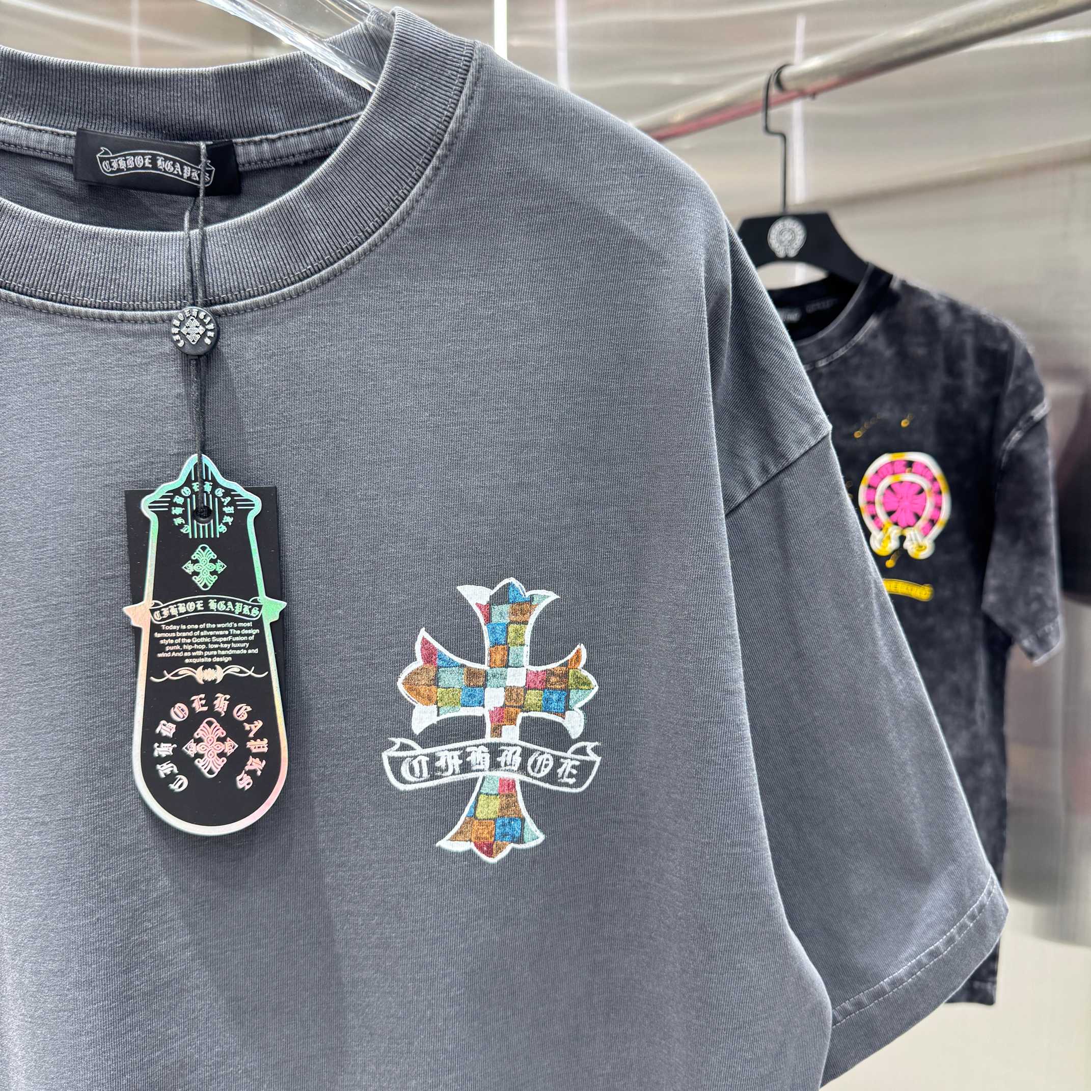 Chrome Hearts 克罗心 CH 春夏新款 2026 手绘印花工艺短袖T恤 重工水洗面料320克重
