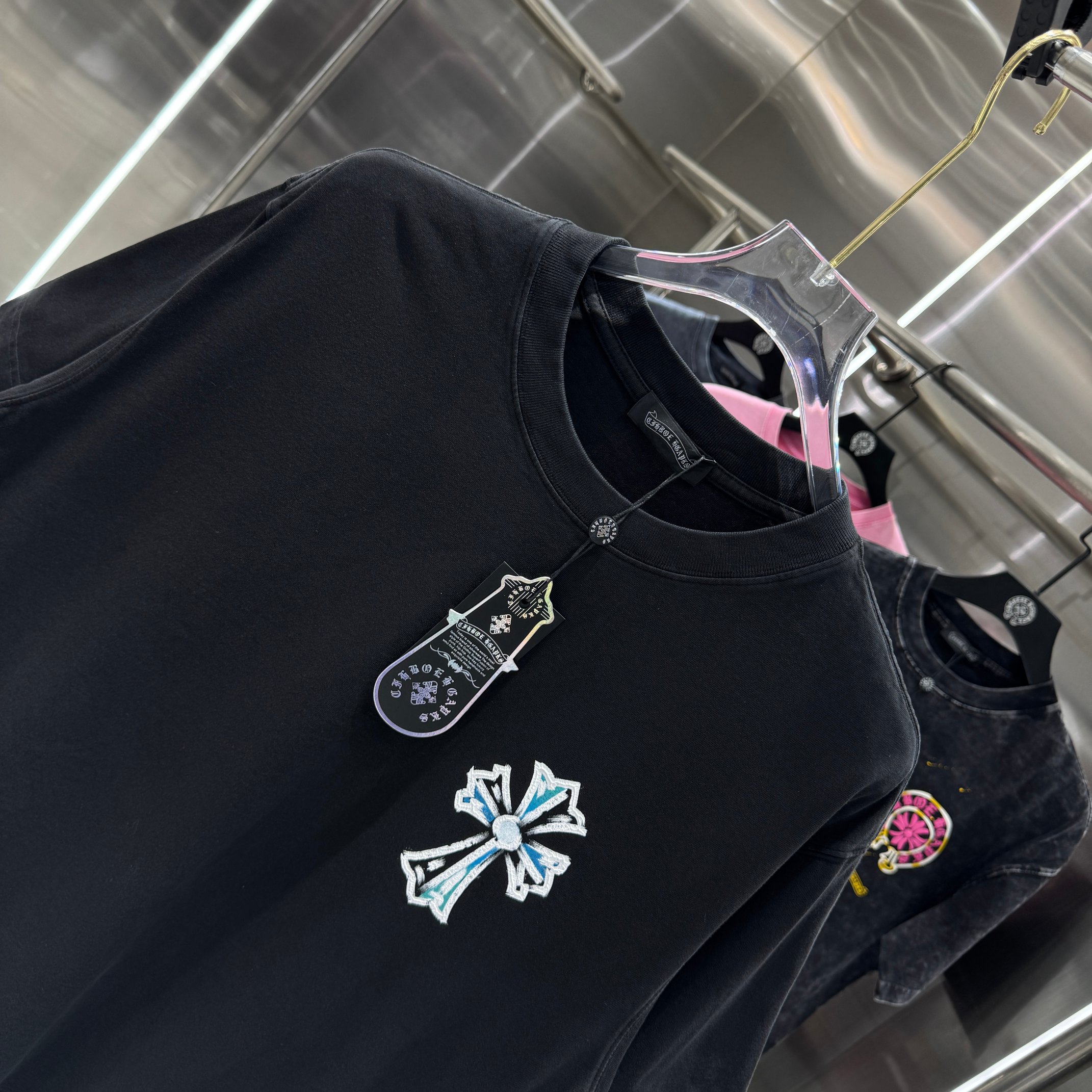 Chrome Hearts 克罗心 CH 春夏新款 2026 水浆印花工艺短袖T恤 重工水洗面料320克重