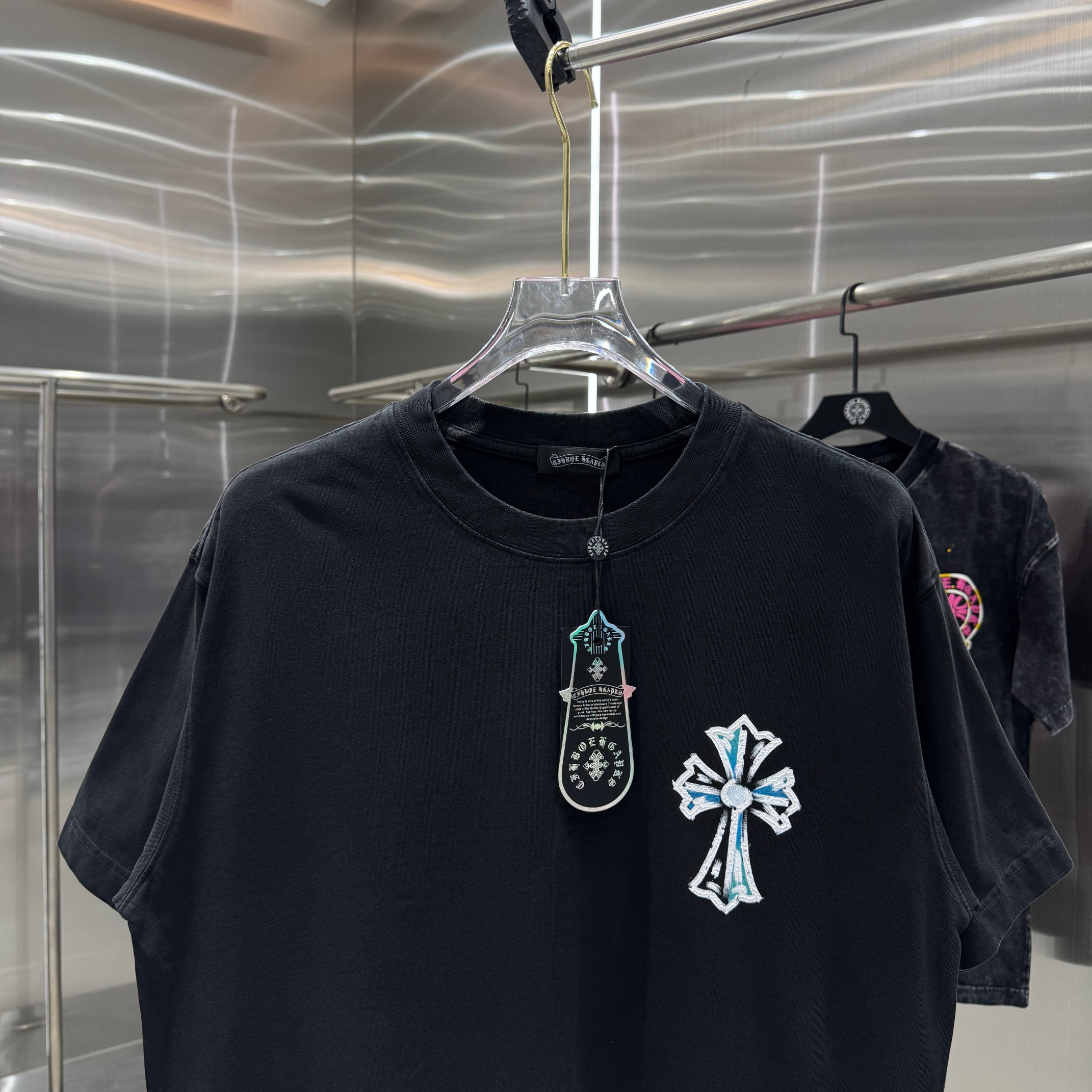 Chrome Hearts 克罗心 CH 春夏新款 2026 水浆印花工艺短袖T恤 重工水洗面料320克重