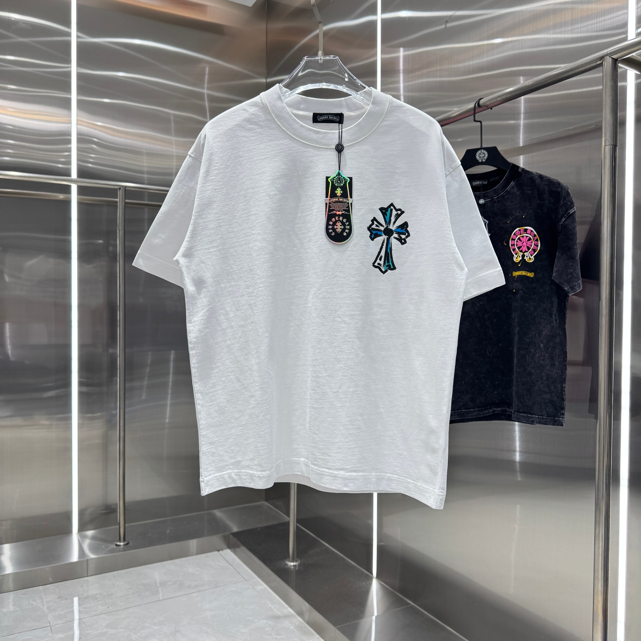 Chrome Hearts 克罗心 CH 春夏新款 2026 水浆印花工艺短袖T恤 重工水洗面料320克重