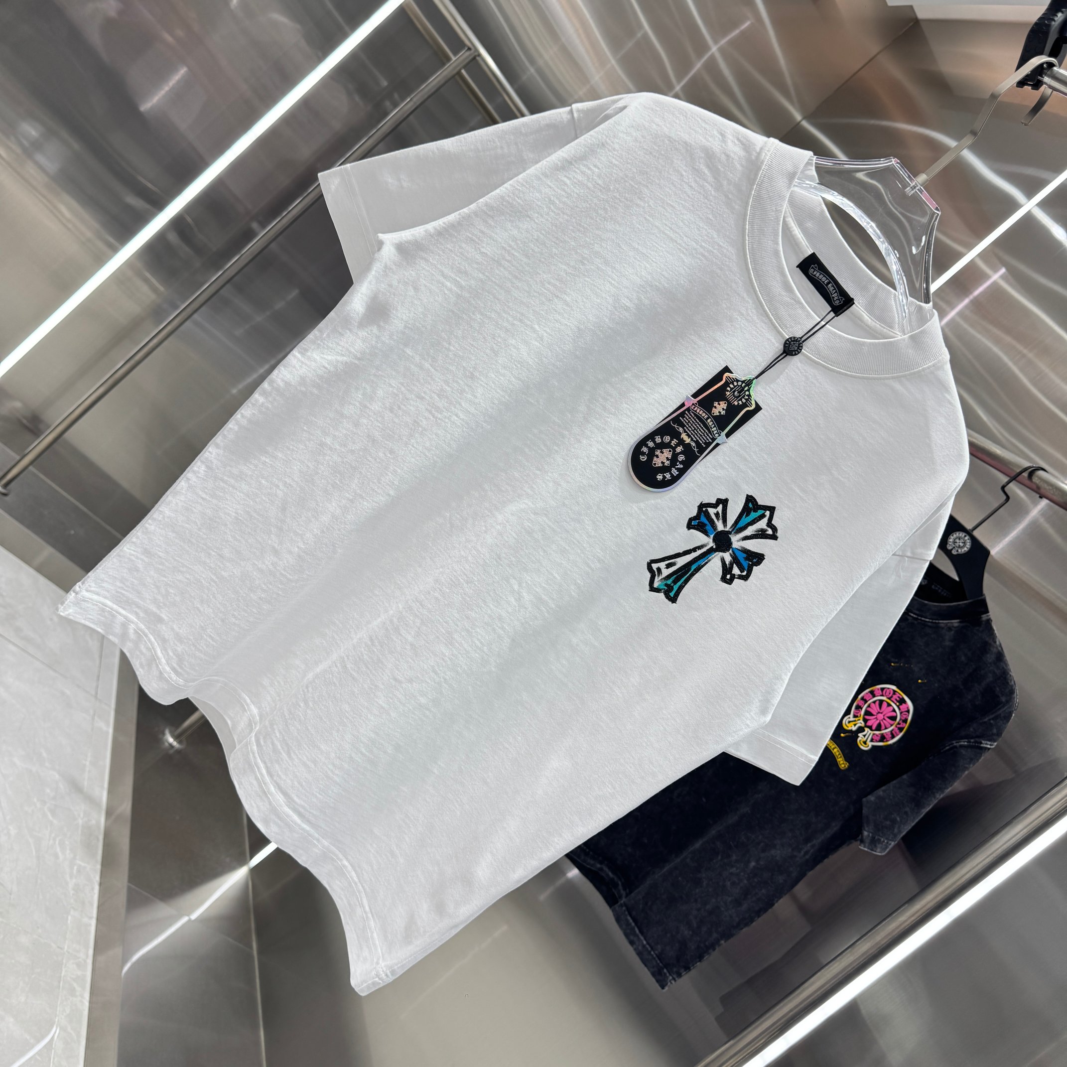 Chrome Hearts 克罗心 CH 春夏新款 2026 水浆印花工艺短袖T恤 重工水洗面料320克重