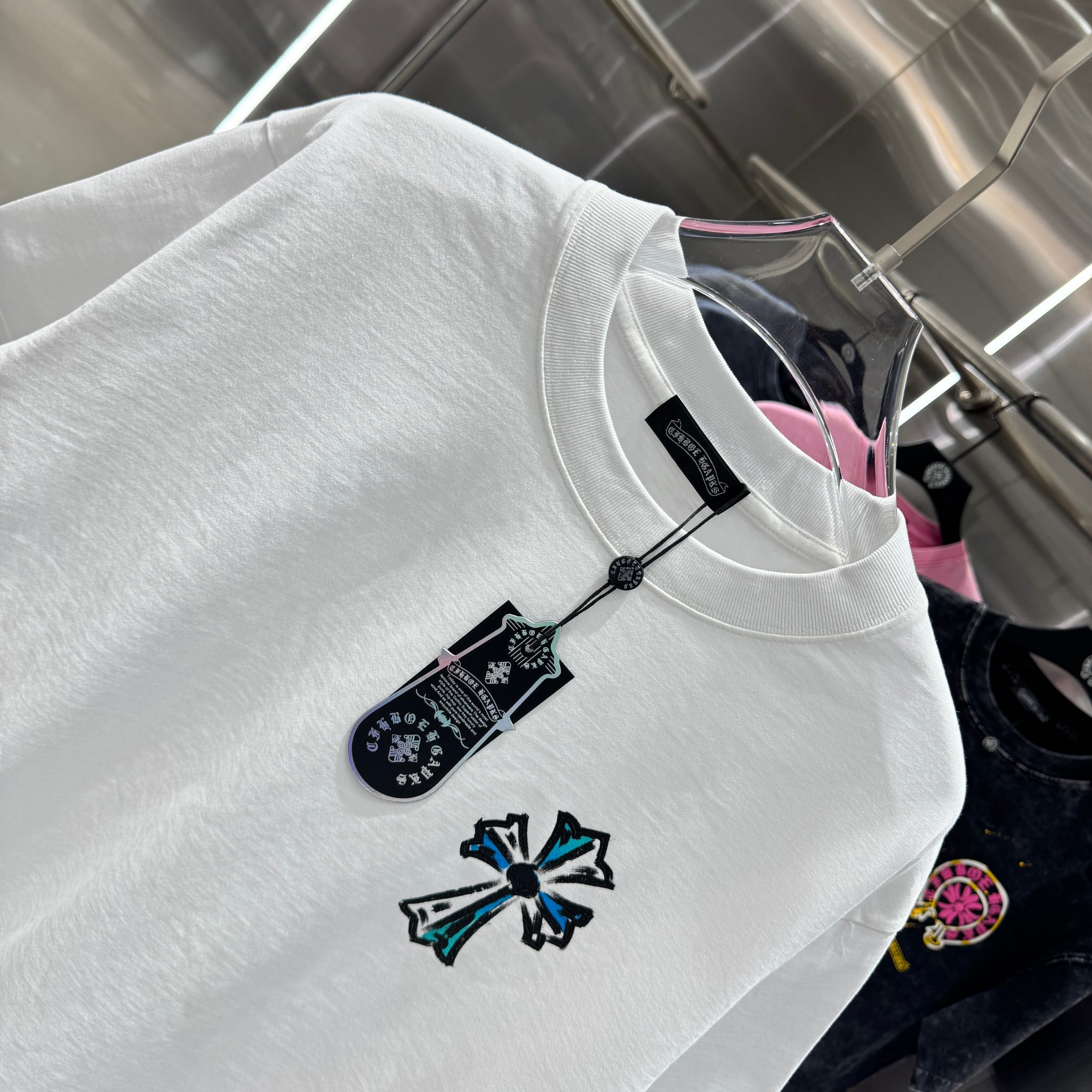 Chrome Hearts 克罗心 CH 春夏新款 2026 水浆印花工艺短袖T恤 重工水洗面料320克重