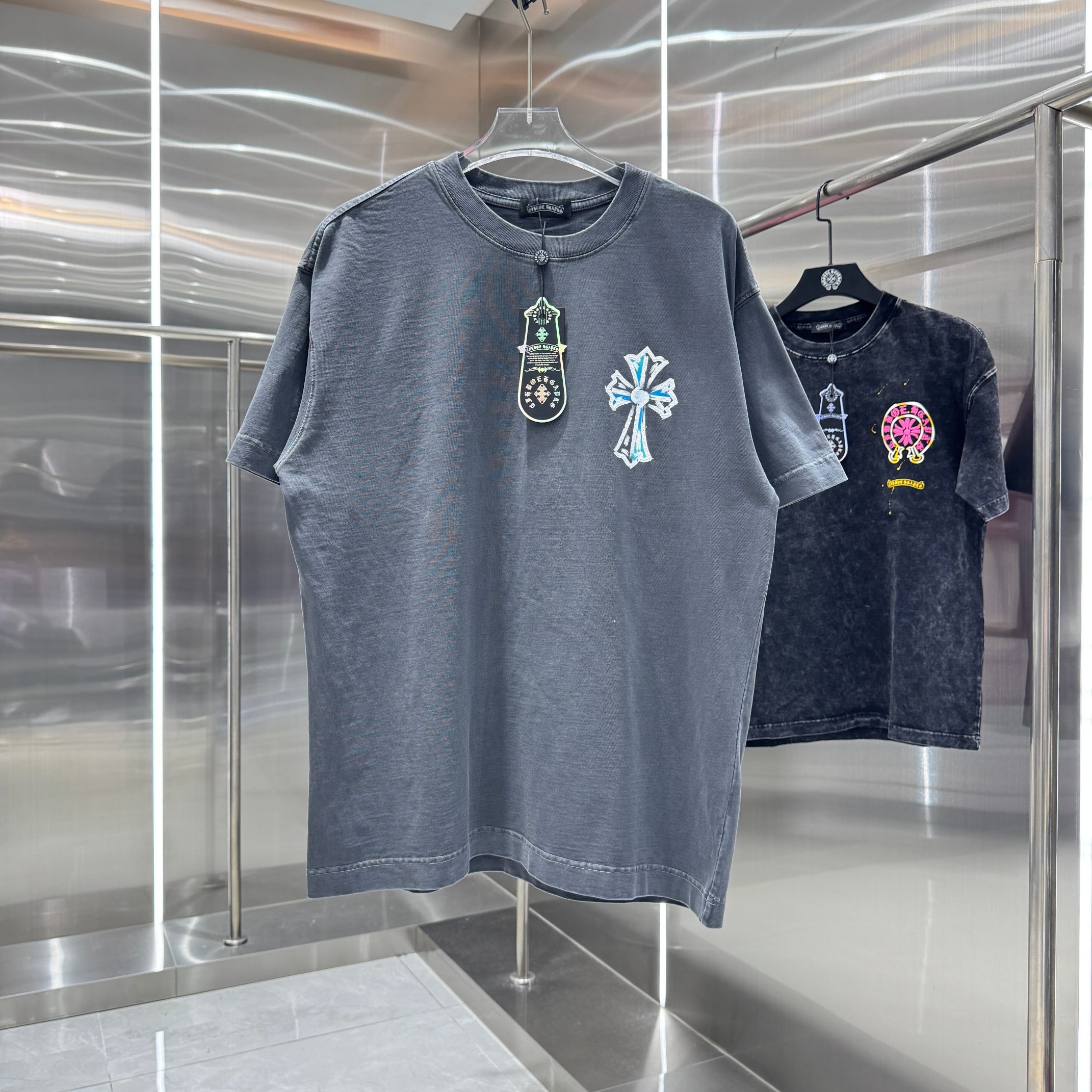 Chrome Hearts 克罗心 CH 春夏新款 2026 水浆印花工艺短袖T恤 重工水洗面料320克重
