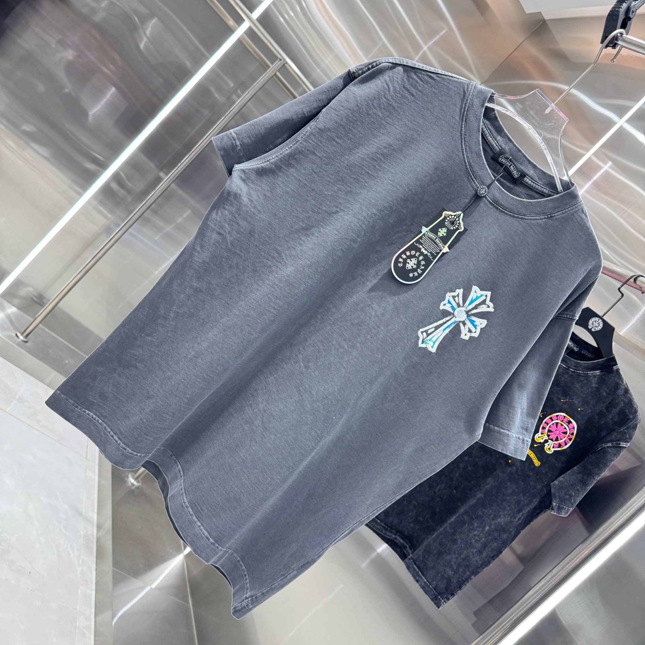 Chrome Hearts 克罗心 CH 春夏新款 2026 水浆印花工艺短袖T恤 重工水洗面料320克重
