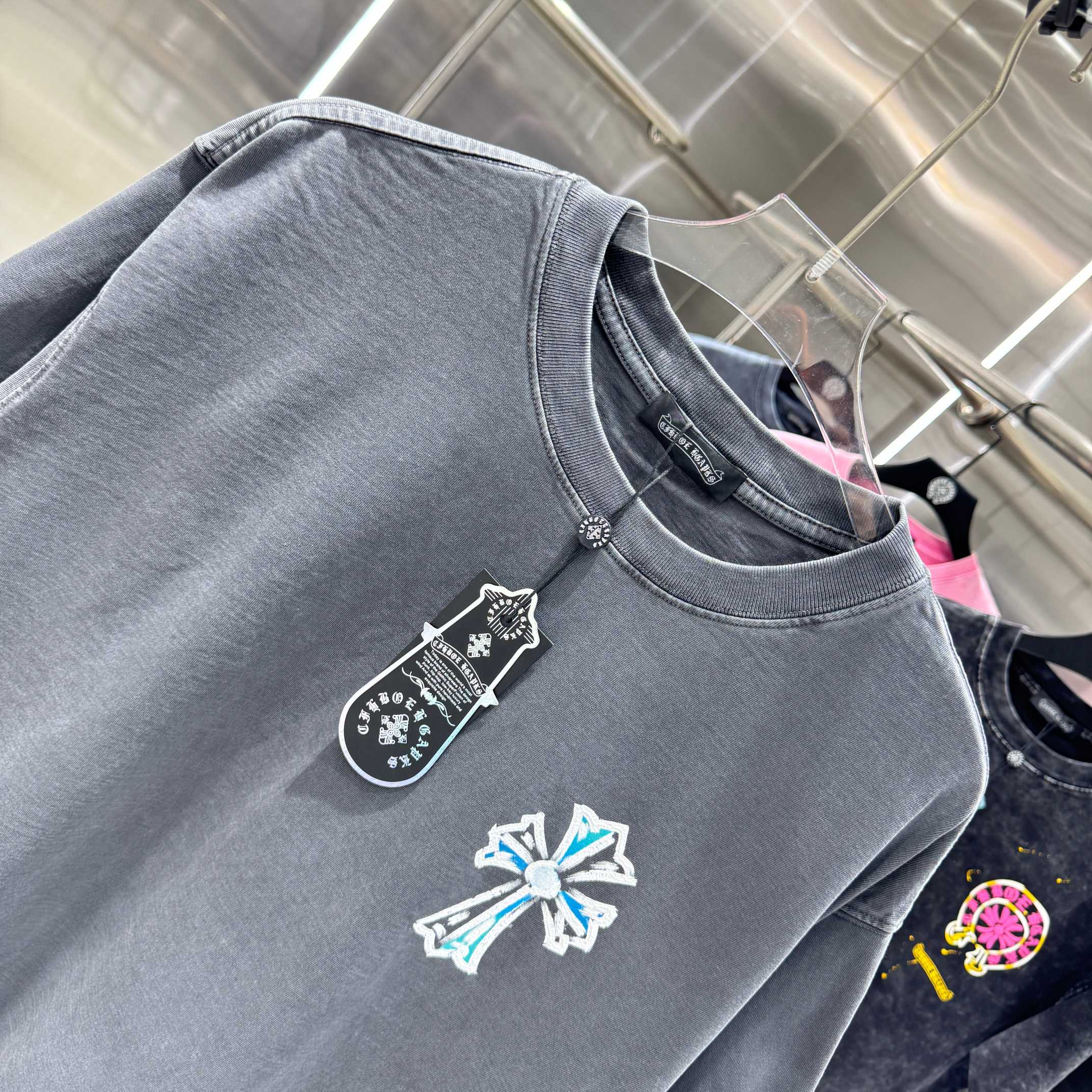 Chrome Hearts 克罗心 CH 春夏新款 2026 水浆印花工艺短袖T恤 重工水洗面料320克重