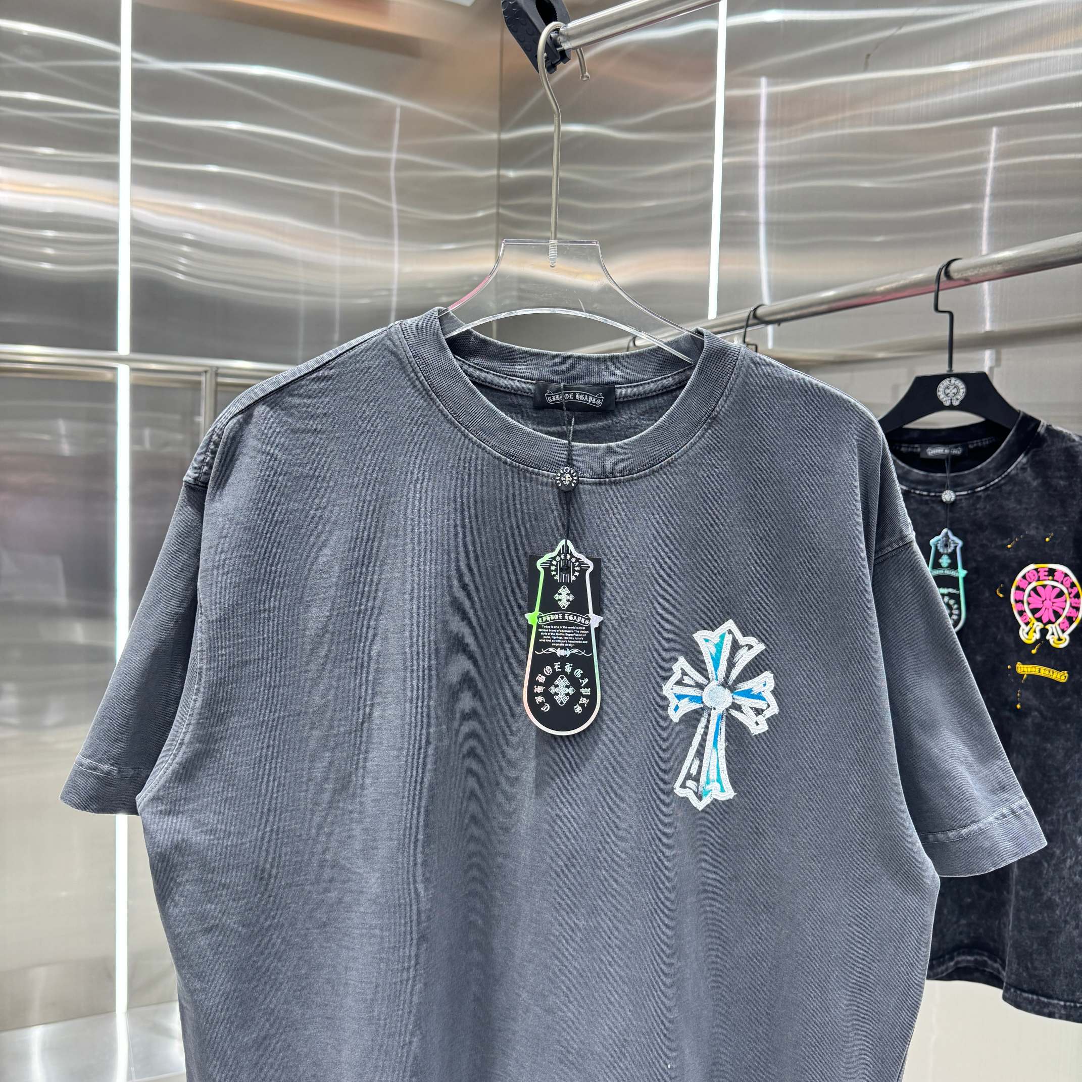Chrome Hearts 克罗心 CH 春夏新款 2026 水浆印花工艺短袖T恤 重工水洗面料320克重