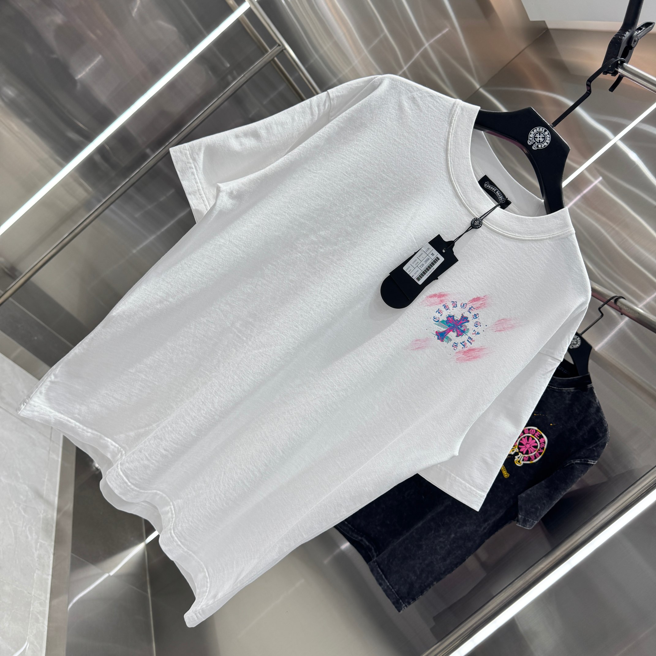 Chrome Hearts 克罗心 CH 春夏新款 2026 水浆印花 手工甩浆印花工艺短袖T恤 重工水洗面料320克重