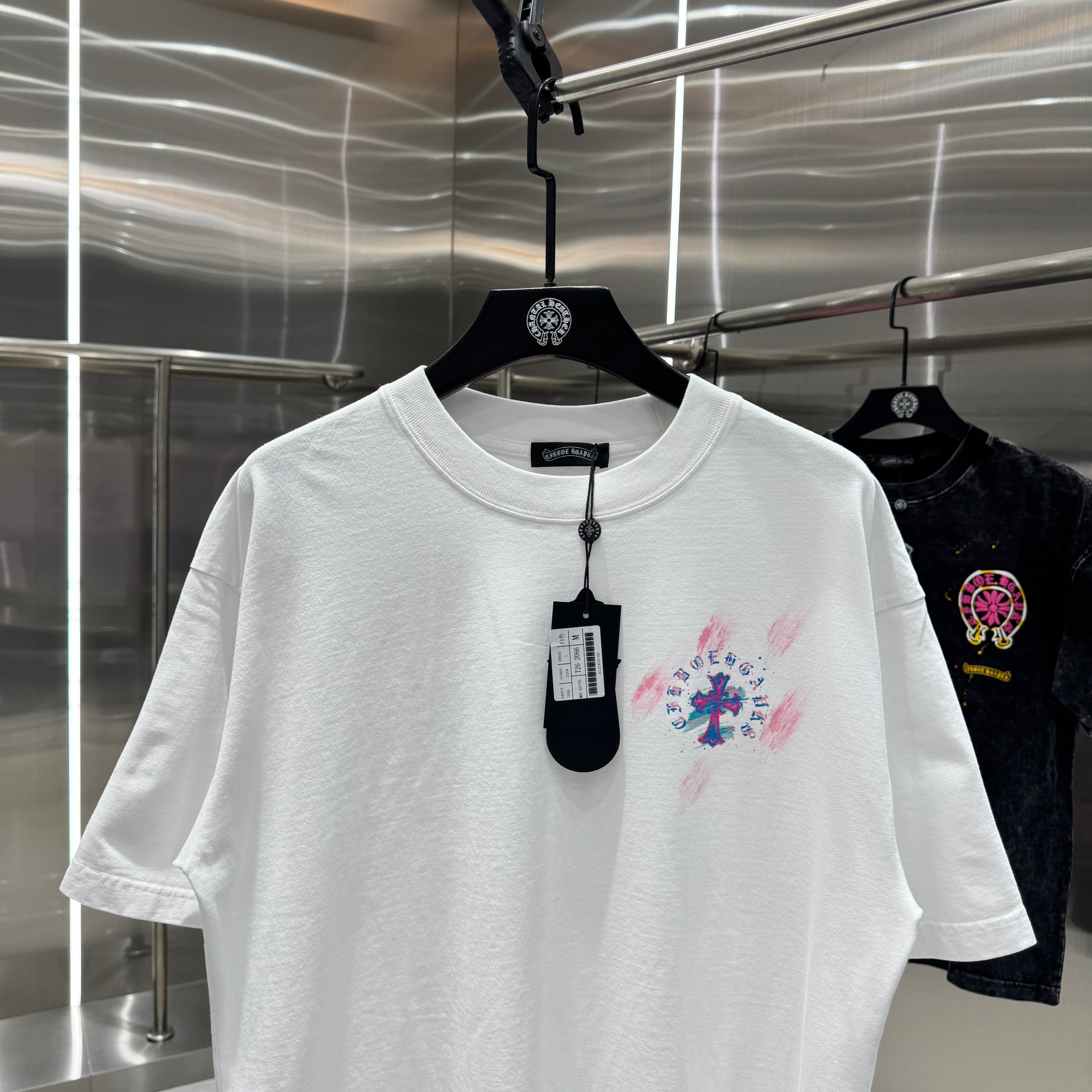 Chrome Hearts 克罗心 CH 春夏新款 2026 水浆印花 手工甩浆印花工艺短袖T恤 重工水洗面料320克重