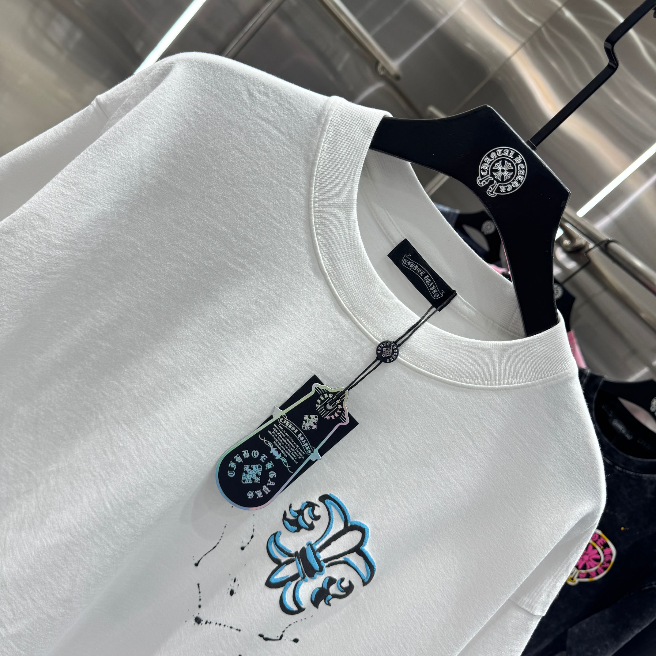 Chrome Hearts 克罗心 CH 春夏新款 2026 发泡印花，手工甩浆印花工艺短袖T恤 重工水洗面料320克重