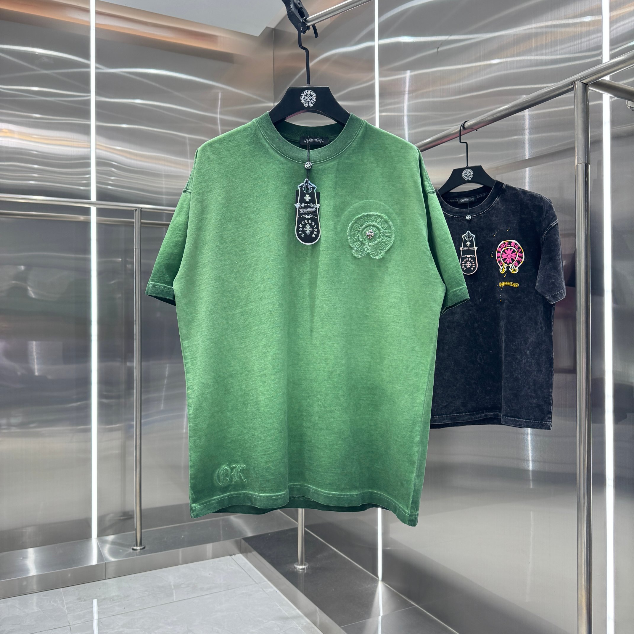 Chrome Hearts 克罗心 CH 春夏新款 2026 重工水洗流苏绣工艺短袖T恤 重工面料330克重
