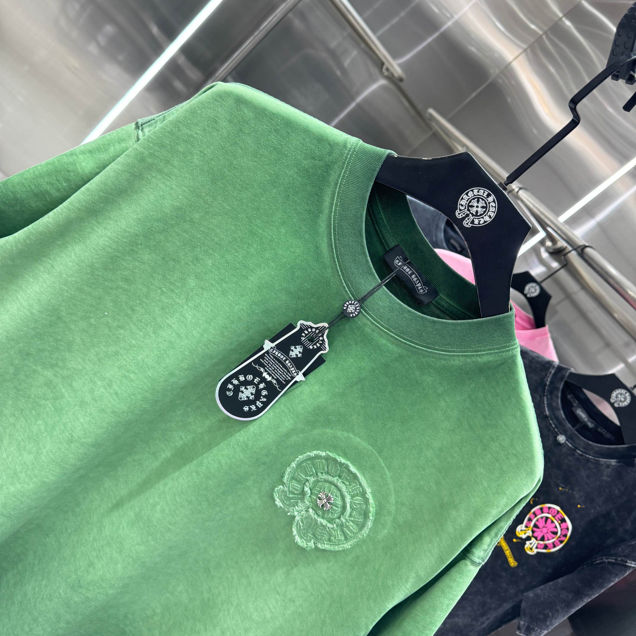 Chrome Hearts 克罗心 CH 春夏新款 2026 重工水洗流苏绣工艺短袖T恤 重工面料330克重