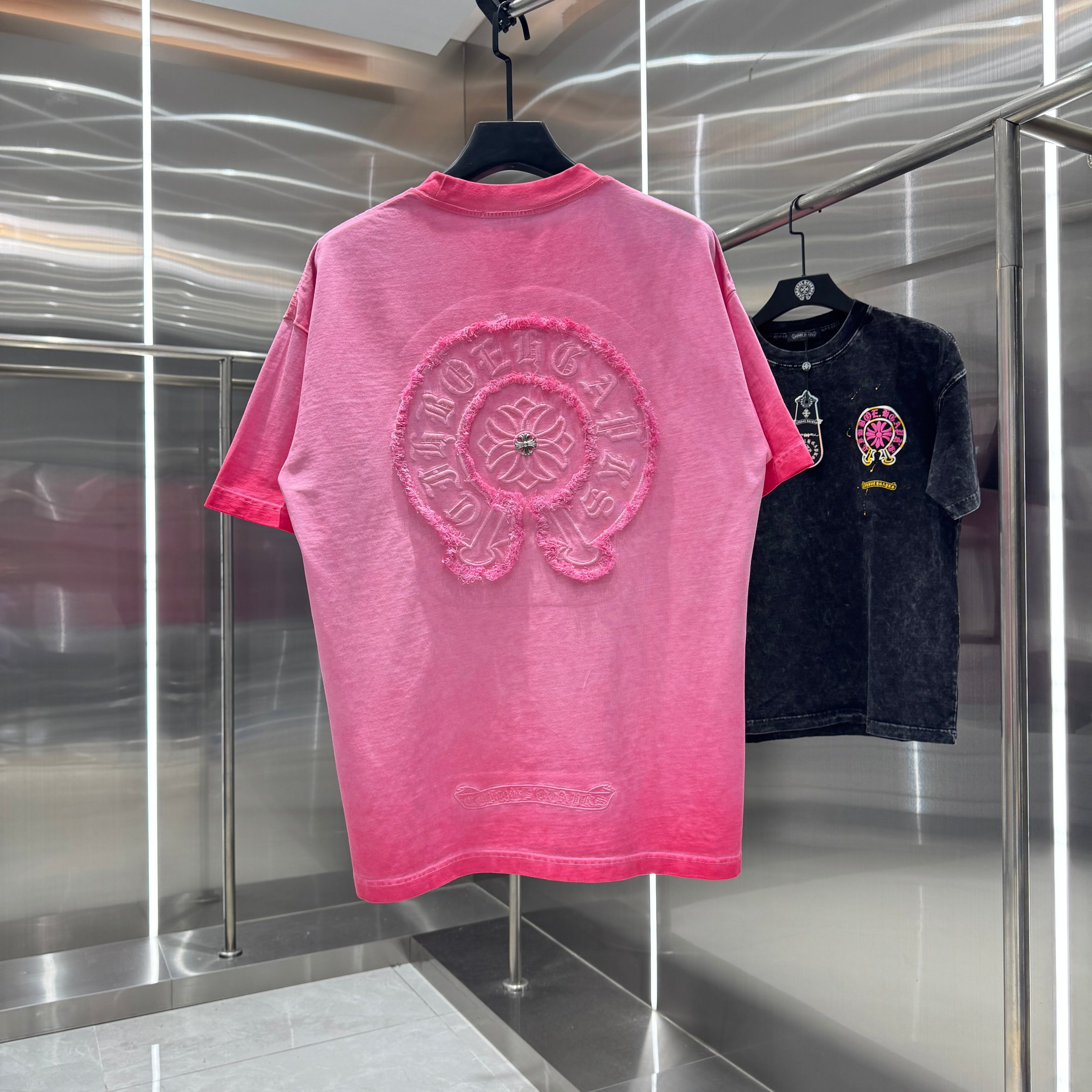 Chrome Hearts 克罗心 CH 春夏新款 2026 重工水洗流苏绣工艺短袖T恤 重工面料330克重