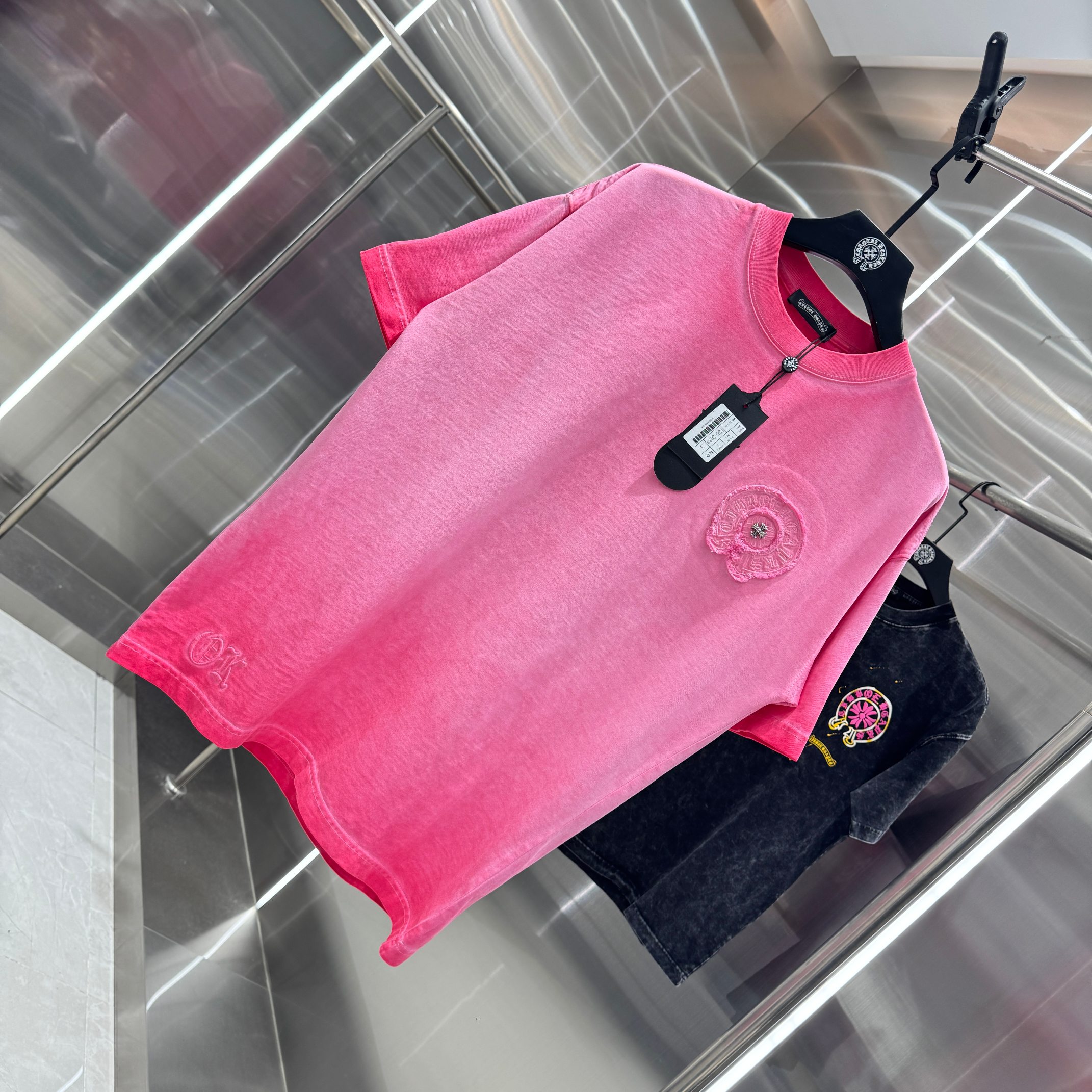 Chrome Hearts 克罗心 CH 春夏新款 2026 重工水洗流苏绣工艺短袖T恤 重工面料330克重