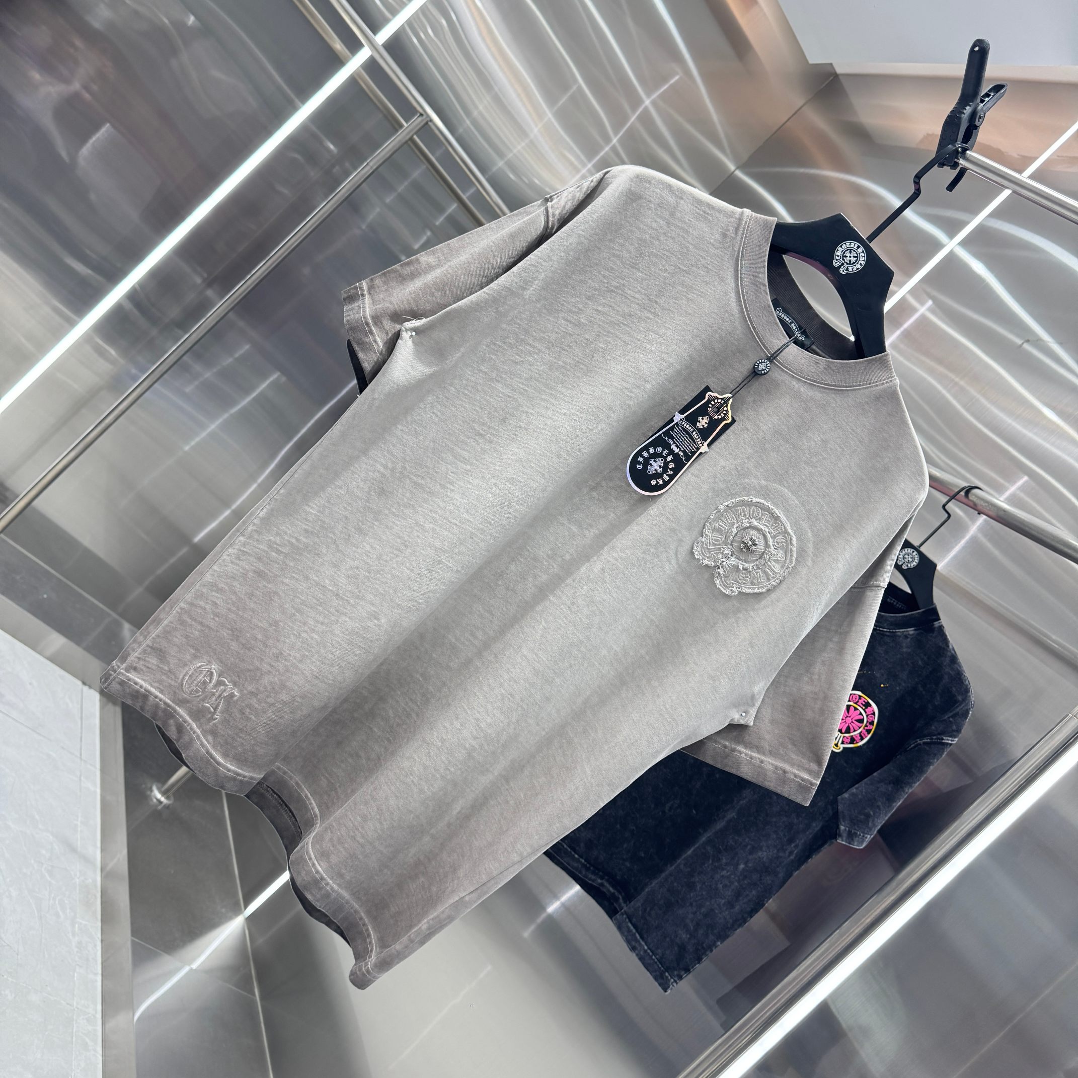 Chrome Hearts 克罗心 CH 春夏新款 2026 重工水洗流苏绣工艺短袖T恤 重工面料330克重