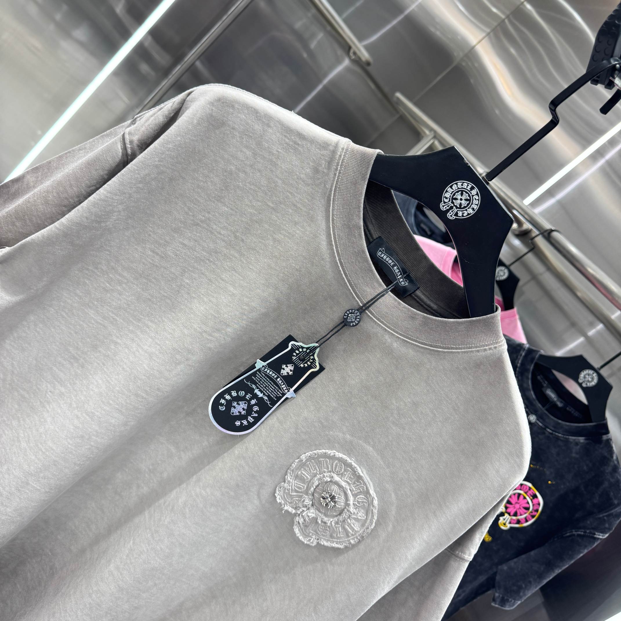 Chrome Hearts 克罗心 CH 春夏新款 2026 重工水洗流苏绣工艺短袖T恤 重工面料330克重