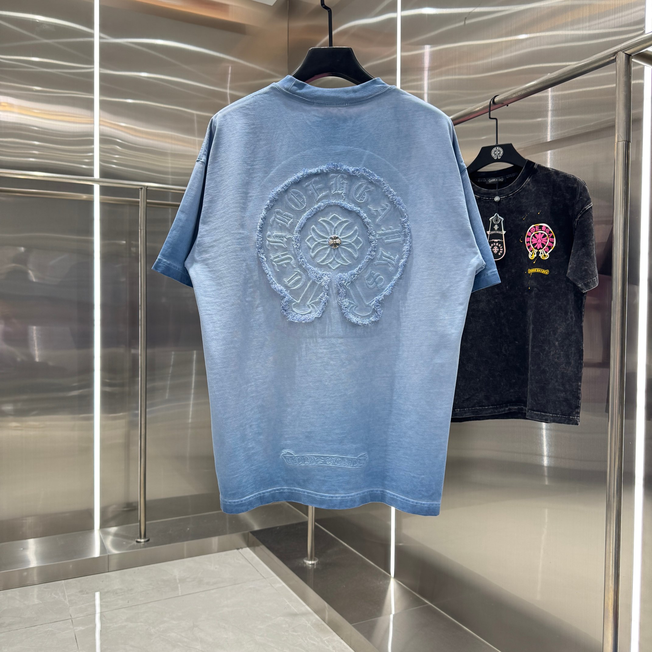 Chrome Hearts 克罗心 CH 春夏新款 2026 重工水洗流苏绣工艺短袖T恤 重工面料330克重