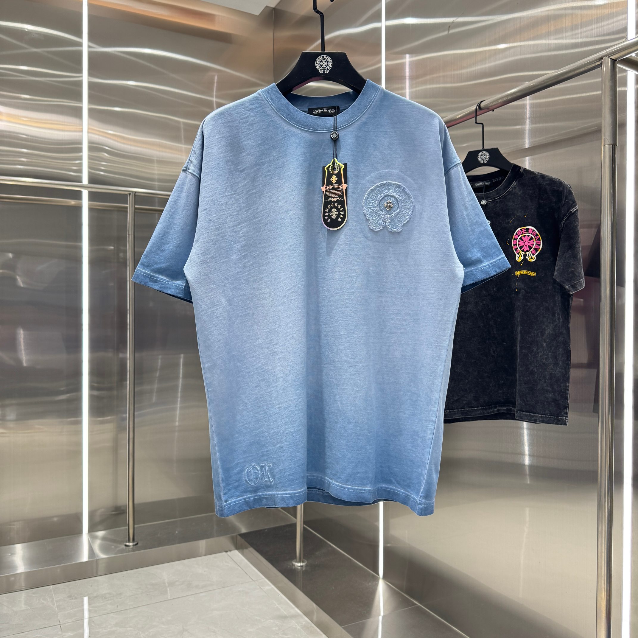 Chrome Hearts 克罗心 CH 春夏新款 2026 重工水洗流苏绣工艺短袖T恤 重工面料330克重
