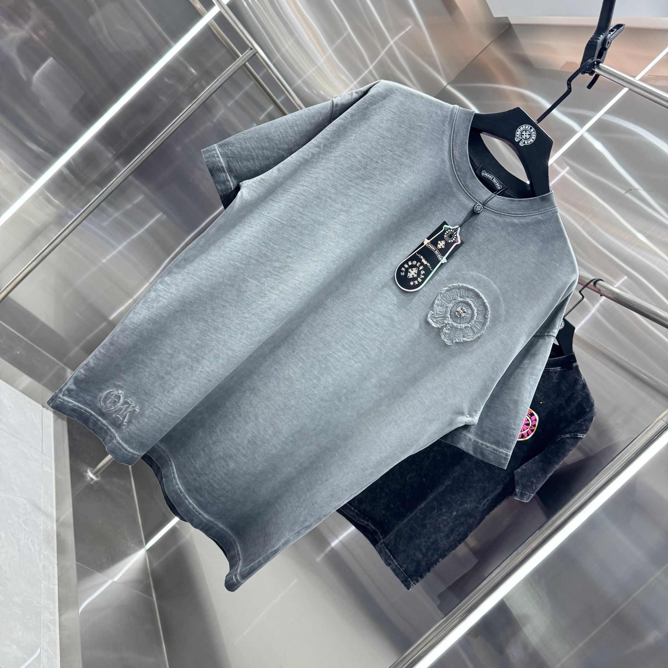 Chrome Hearts 克罗心 CH 春夏新款 2026 重工水洗流苏绣工艺短袖T恤 重工面料330克重
