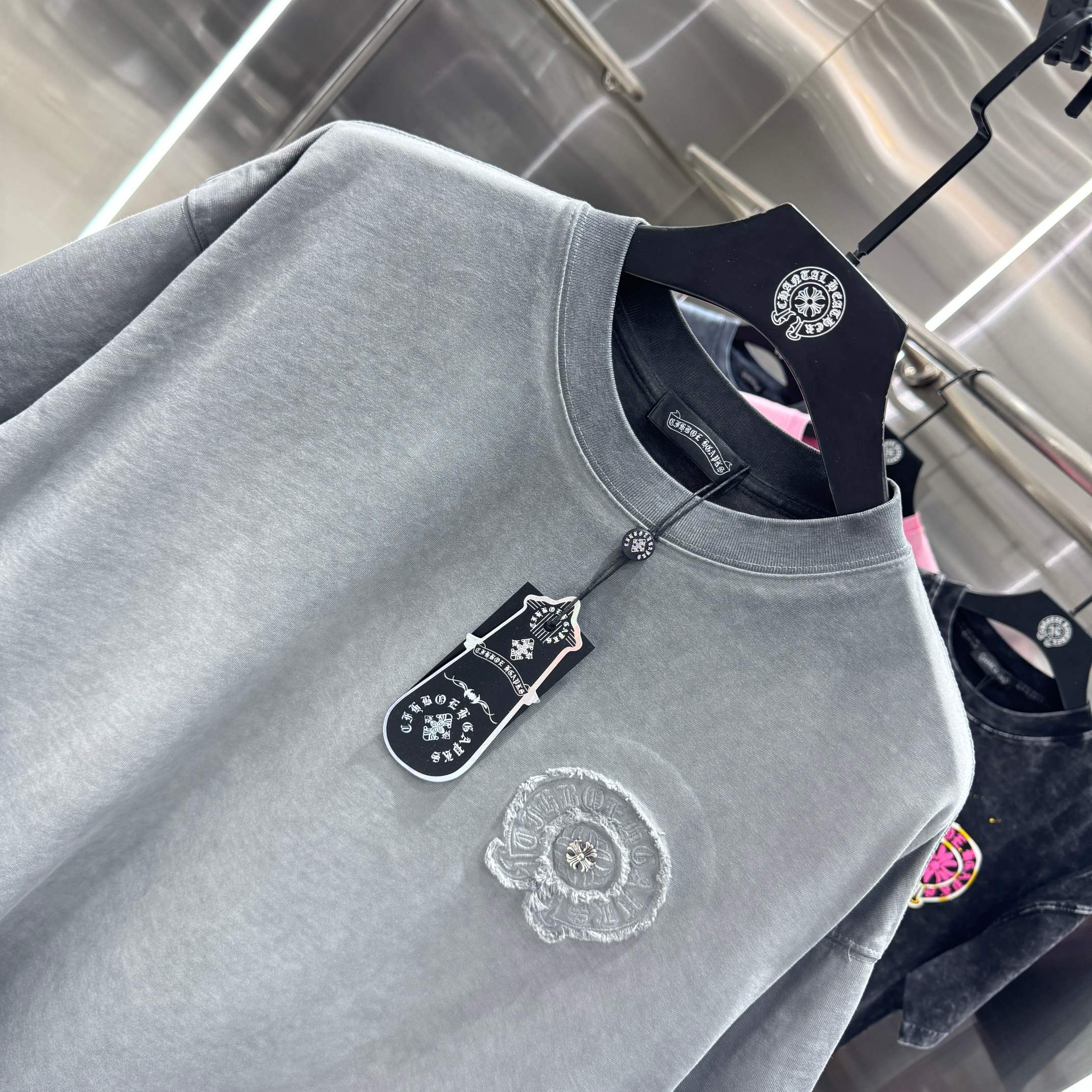 Chrome Hearts 克罗心 CH 春夏新款 2026 重工水洗流苏绣工艺短袖T恤 重工面料330克重