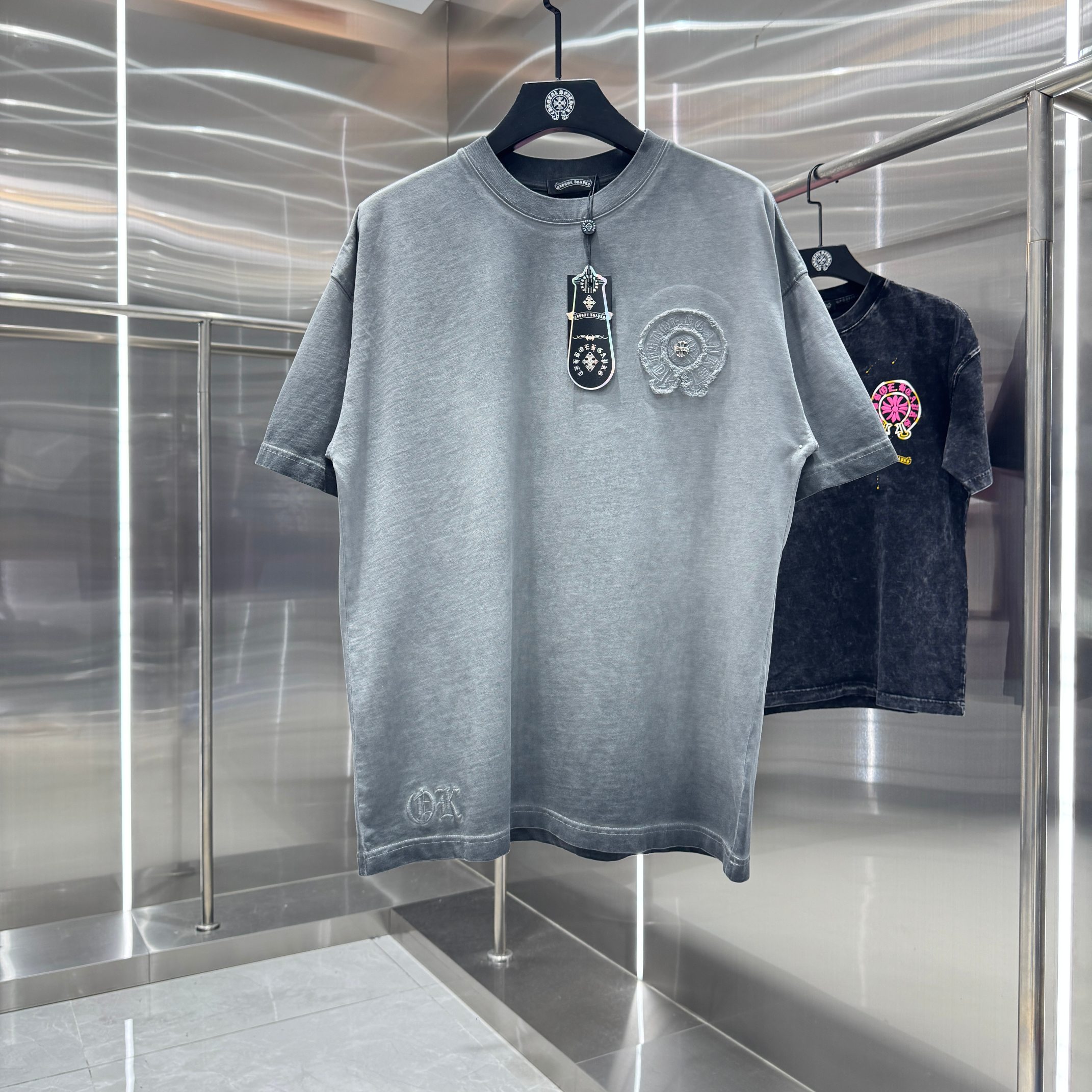 Chrome Hearts 克罗心 CH 春夏新款 2026 重工水洗流苏绣工艺短袖T恤 重工面料330克重