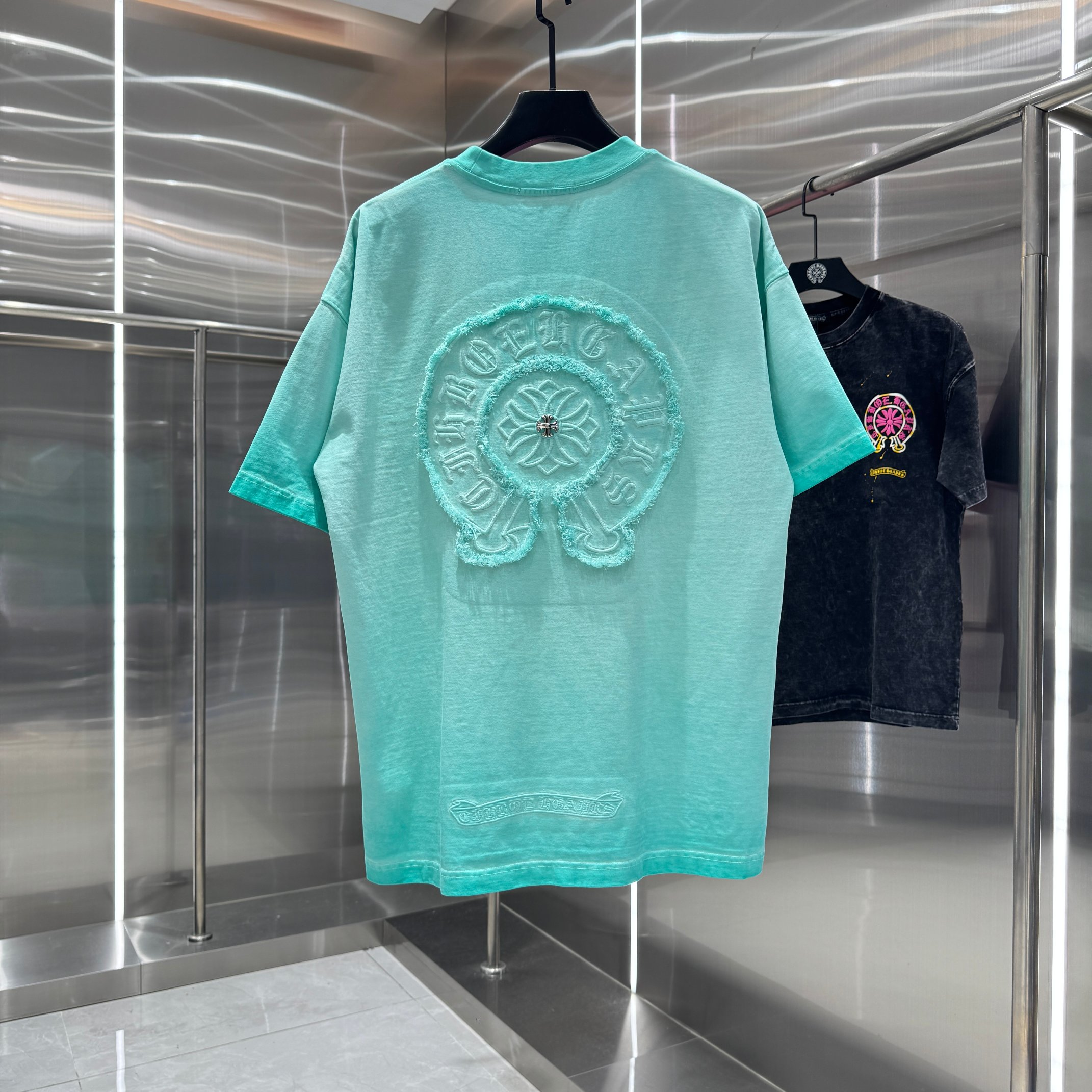 Chrome Hearts 克罗心 CH 春夏新款 2026 重工水洗流苏绣工艺短袖T恤 重工面料330克重