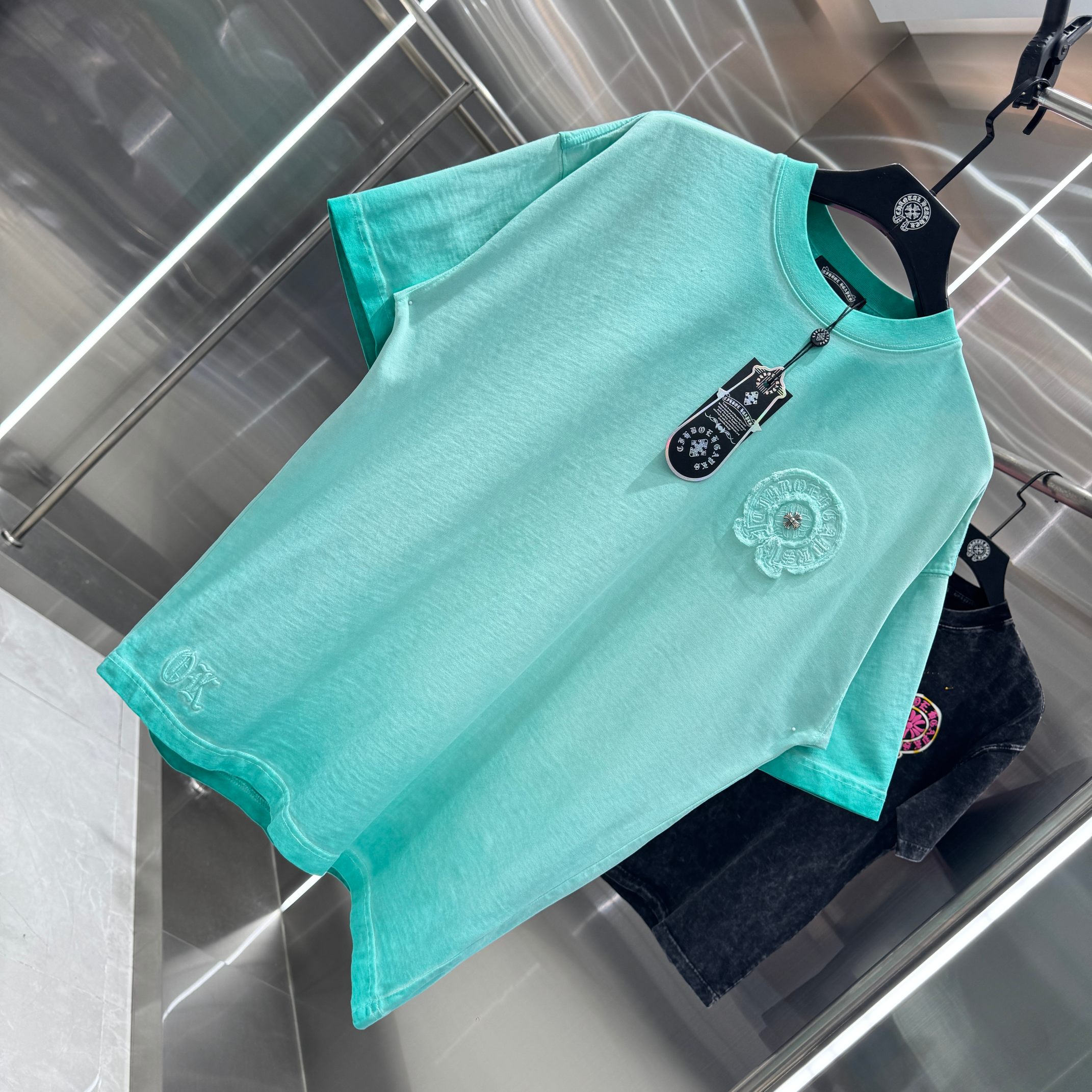 Chrome Hearts 克罗心 CH 春夏新款 2026 重工水洗流苏绣工艺短袖T恤 重工面料330克重
