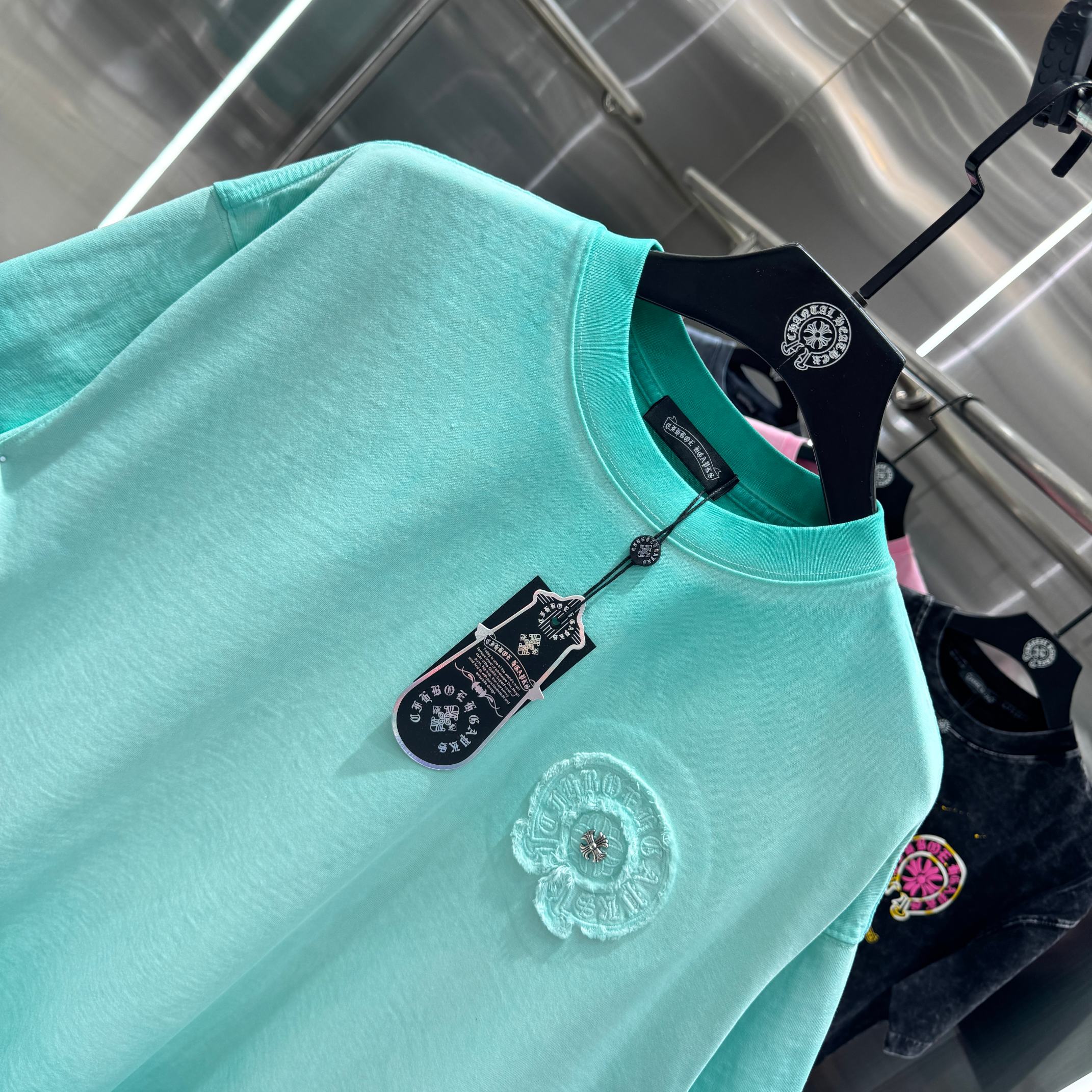 Chrome Hearts 克罗心 CH 春夏新款 2026 重工水洗流苏绣工艺短袖T恤 重工面料330克重