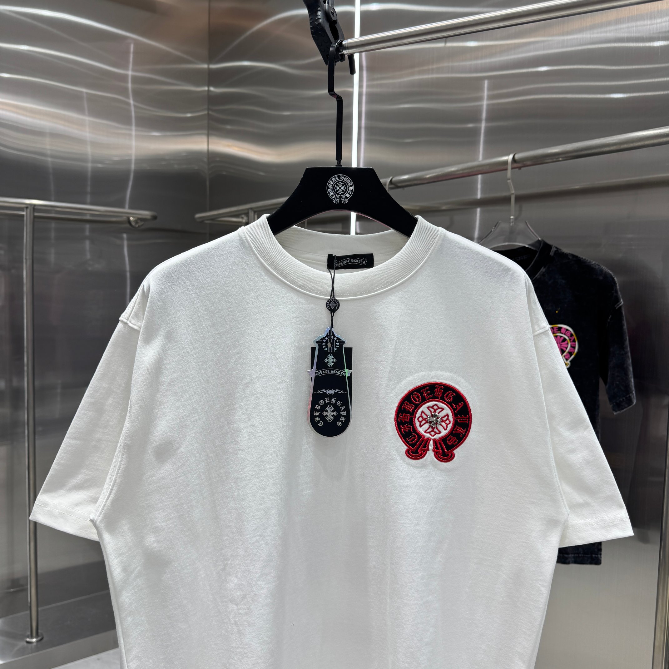 Chrome Hearts 克罗心 CH 春夏新款 2026 重工水洗贴皮绣工艺短袖T恤 重工水洗面料300克重