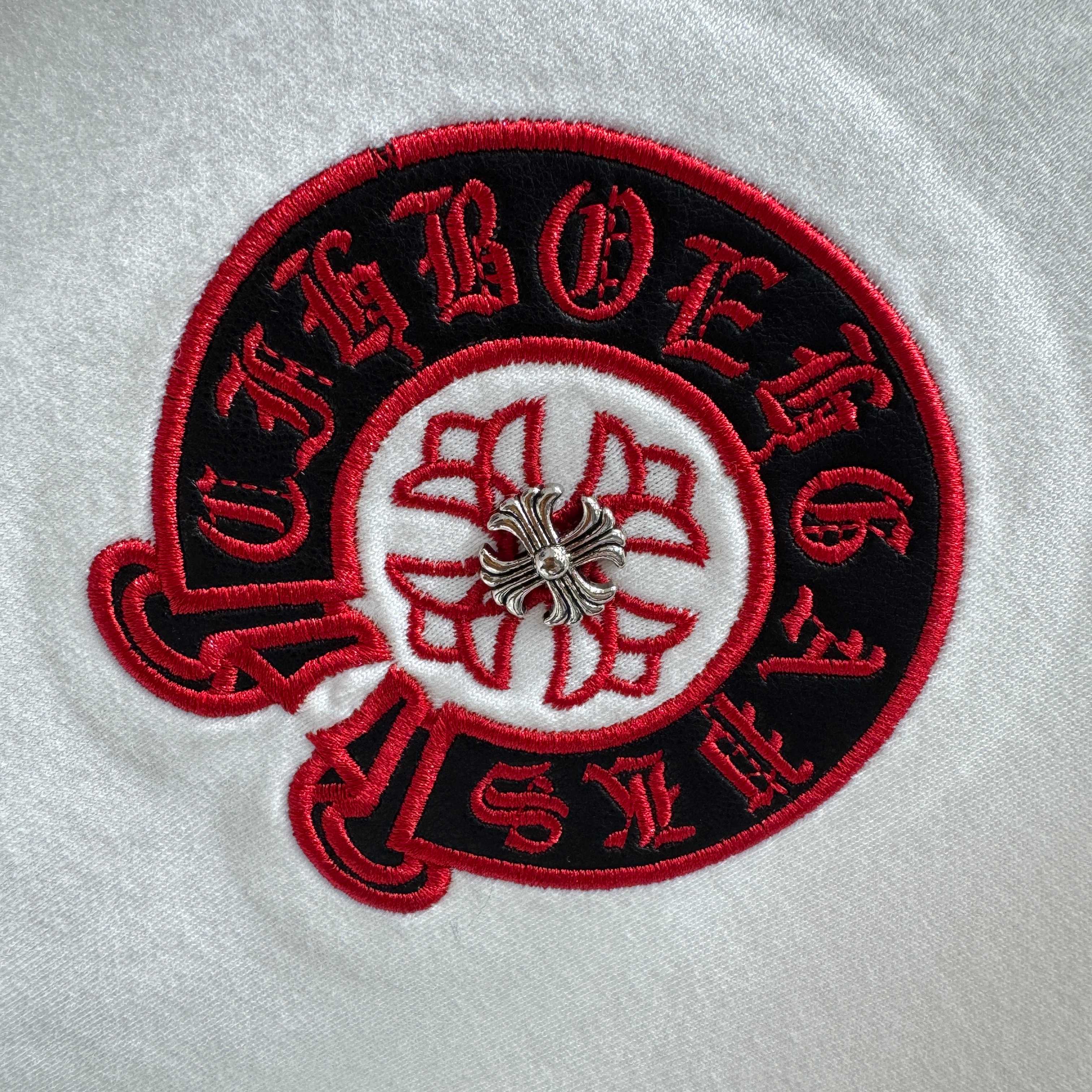 Chrome Hearts 克罗心 CH 春夏新款 2026 重工水洗贴皮绣工艺短袖T恤 重工水洗面料300克重