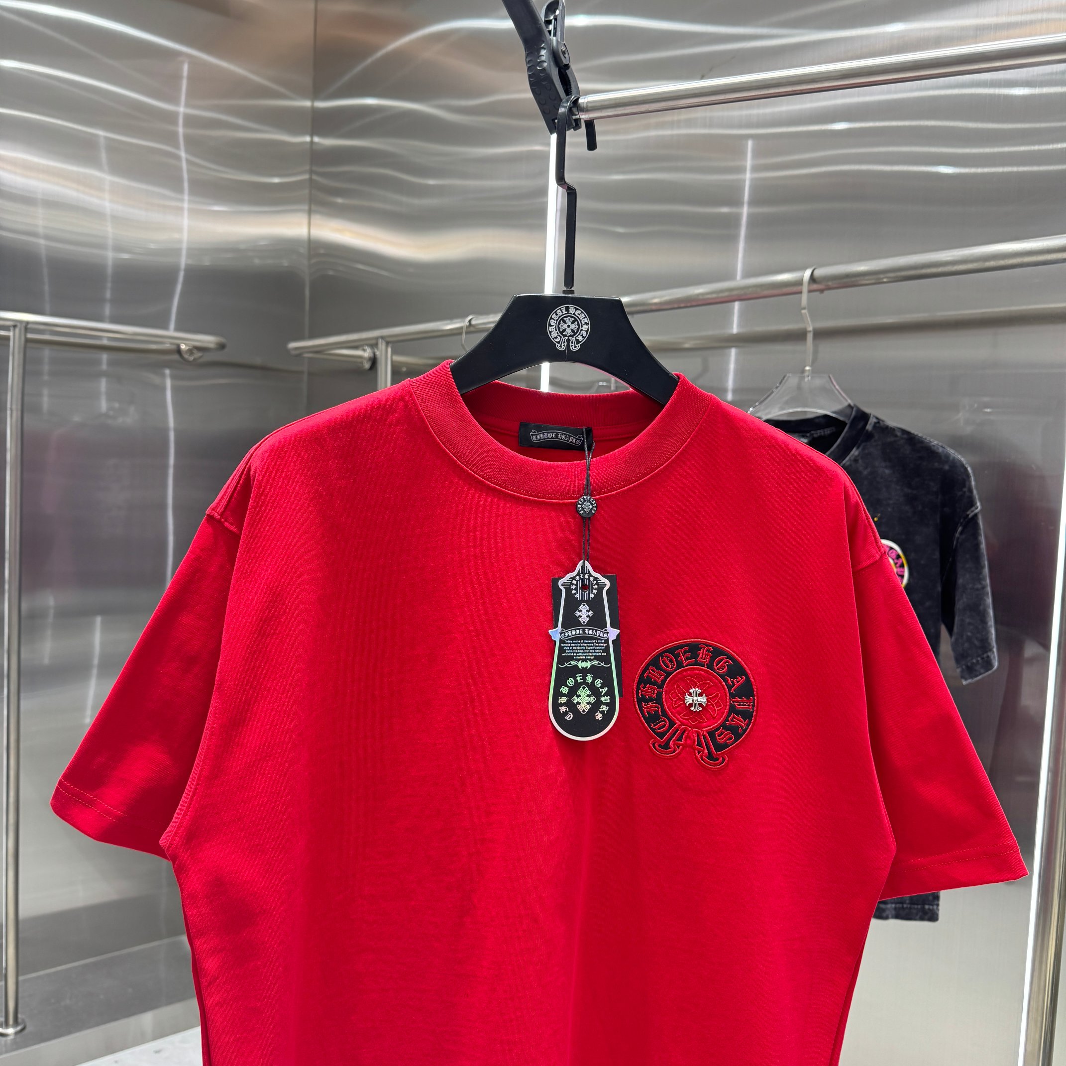 Chrome Hearts 克罗心 CH 春夏新款 2026 重工水洗贴皮绣工艺短袖T恤 重工水洗面料300克重