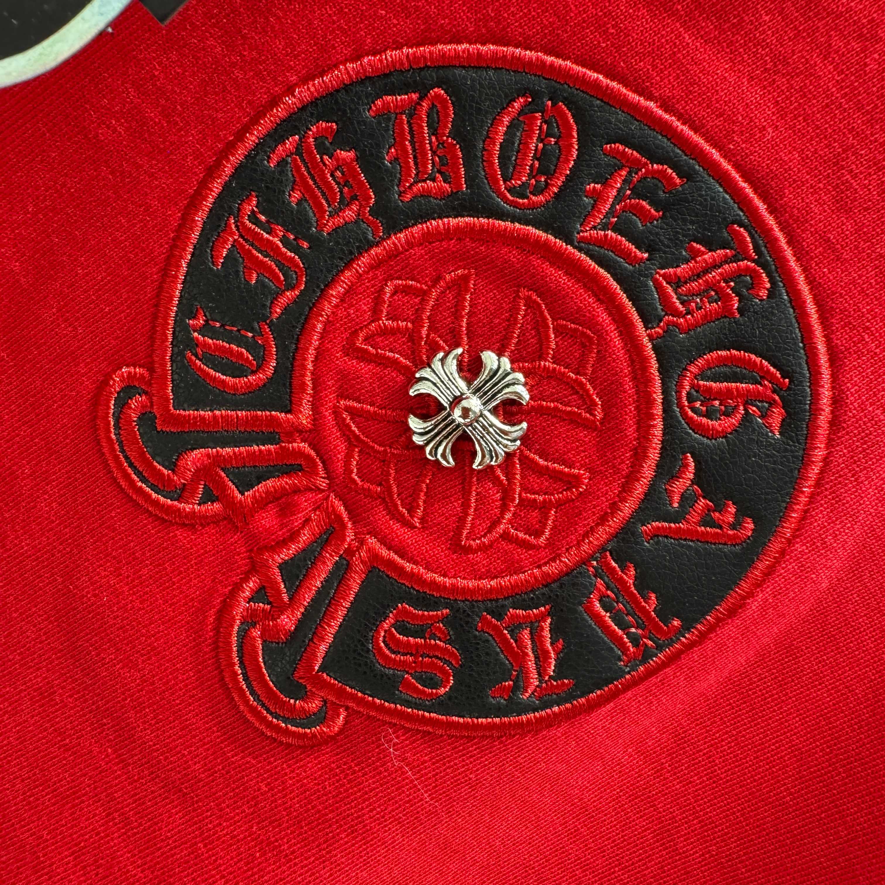Chrome Hearts 克罗心 CH 春夏新款 2026 重工水洗贴皮绣工艺短袖T恤 重工水洗面料300克重