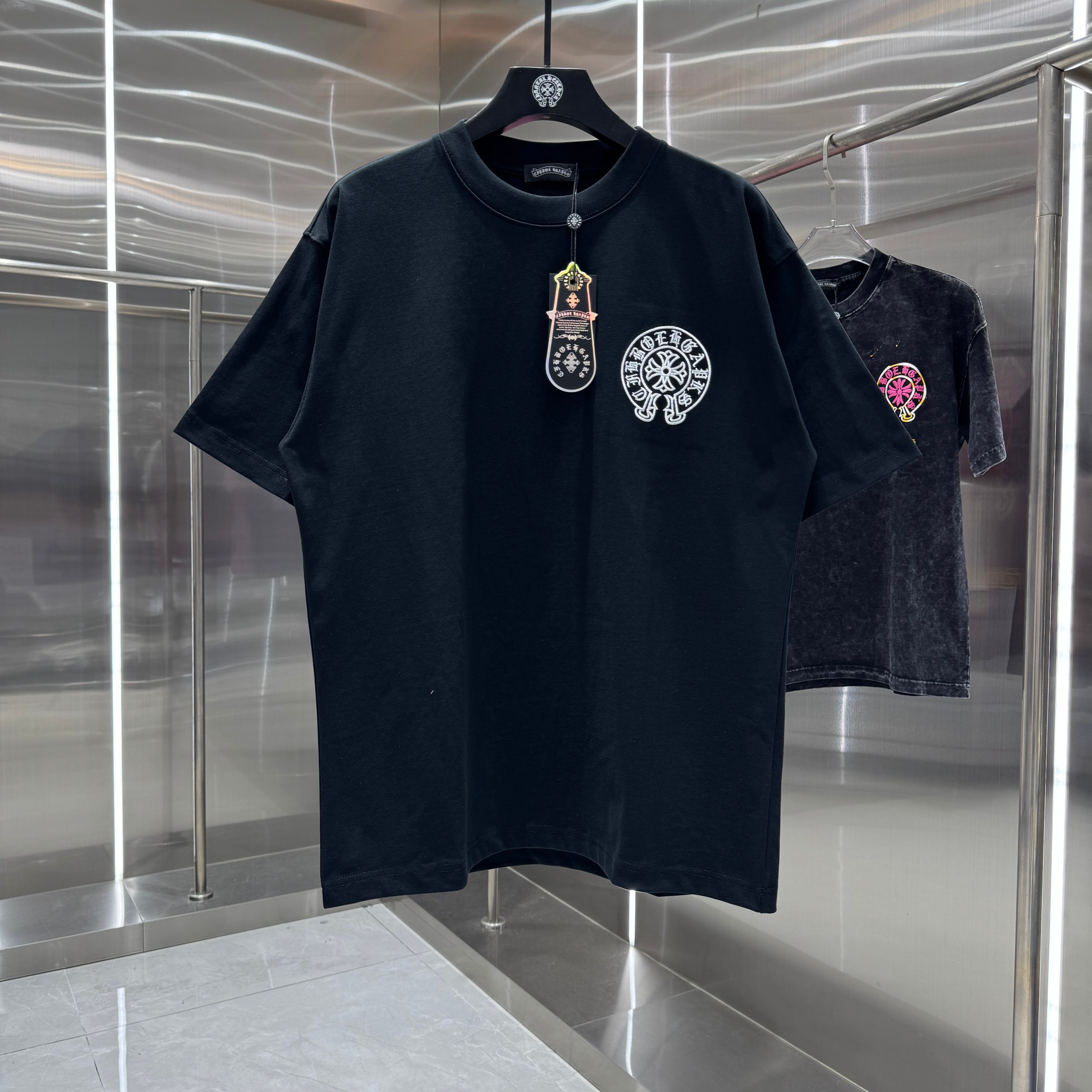 Chrome Hearts 克罗心 CH 春夏新款 2026 彩色马蹄万针刺绣工艺短袖T恤 重工水洗面料300克重