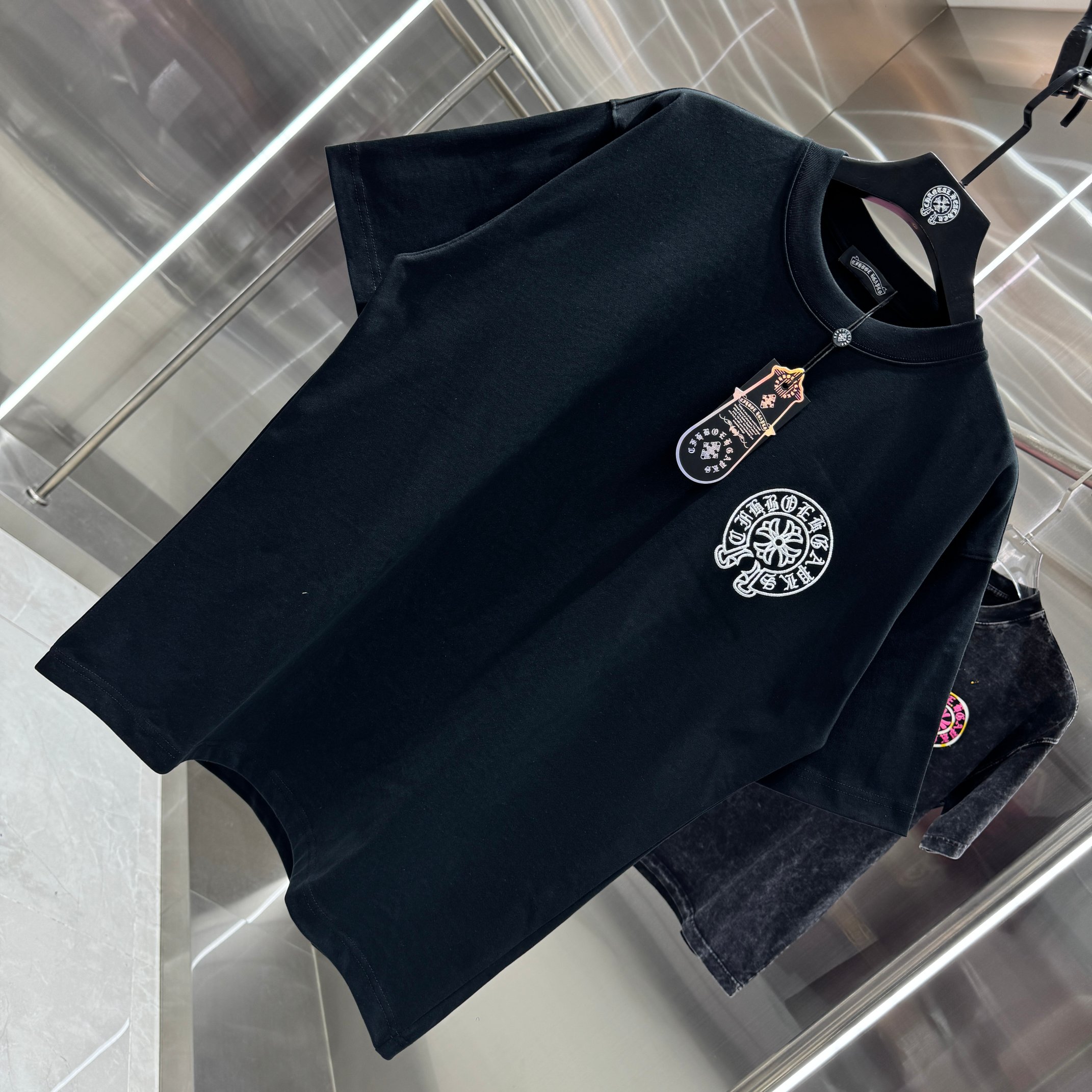 Chrome Hearts 克罗心 CH 春夏新款 2026 彩色马蹄万针刺绣工艺短袖T恤 重工水洗面料300克重