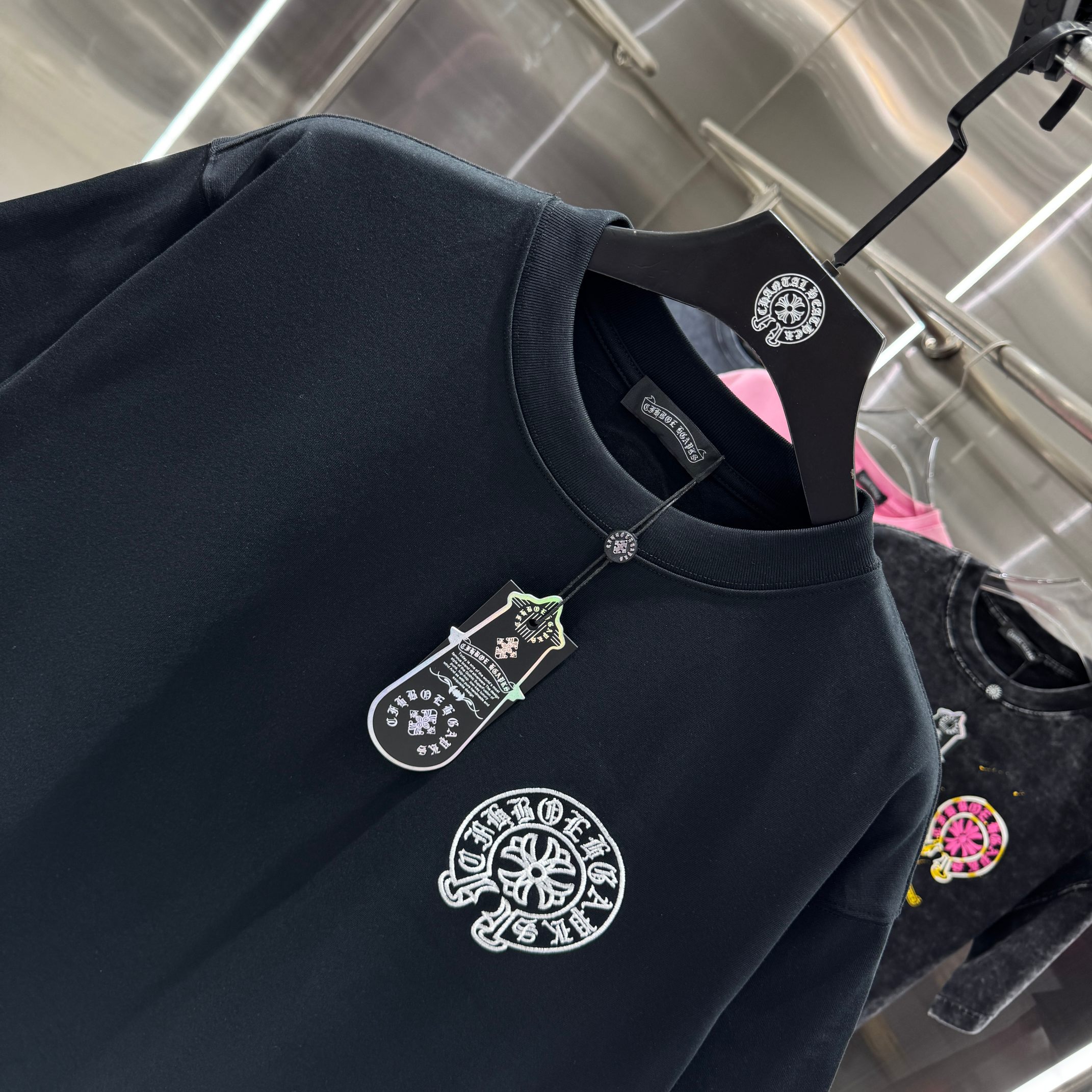 Chrome Hearts 克罗心 CH 春夏新款 2026 彩色马蹄万针刺绣工艺短袖T恤 重工水洗面料300克重