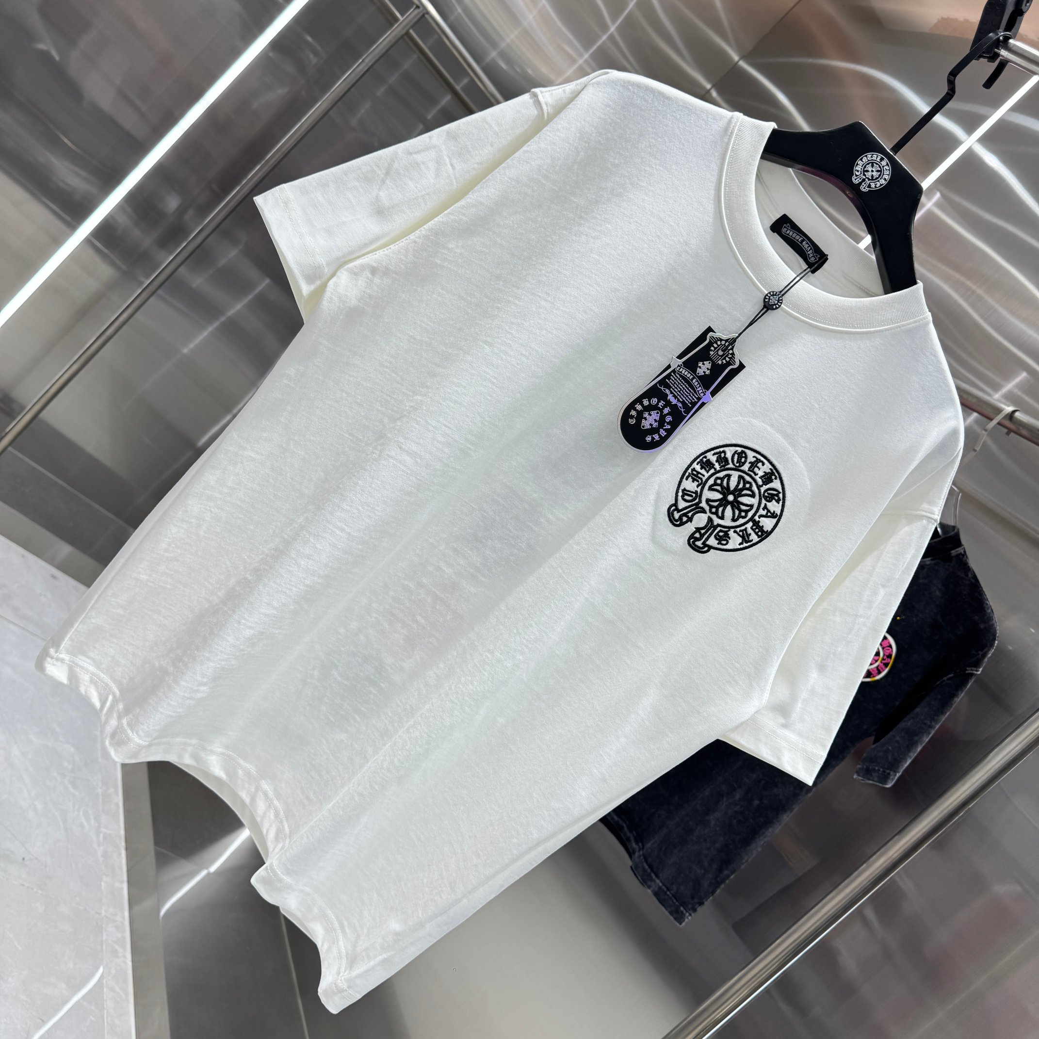 Chrome Hearts 克罗心 CH 春夏新款 2026 彩色马蹄万针刺绣工艺短袖T恤 重工水洗面料300克重